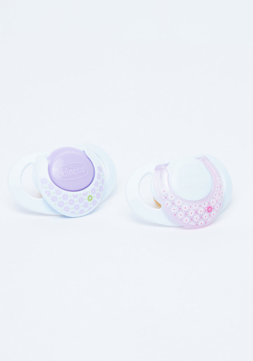 Chicco Printed Soother - Set of 2-Pacifiers-image-1