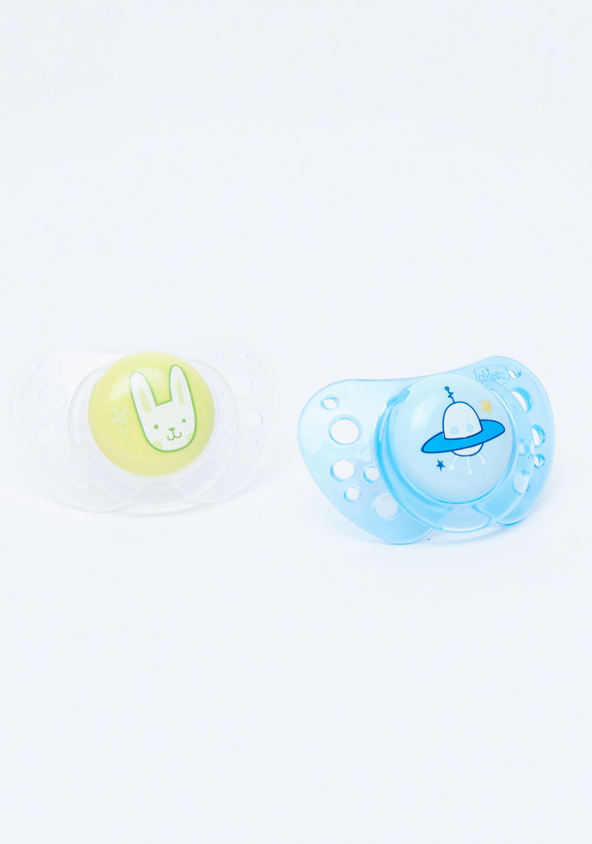 Chicco Printed Soother - Set of 2-Pacifiers-image-1