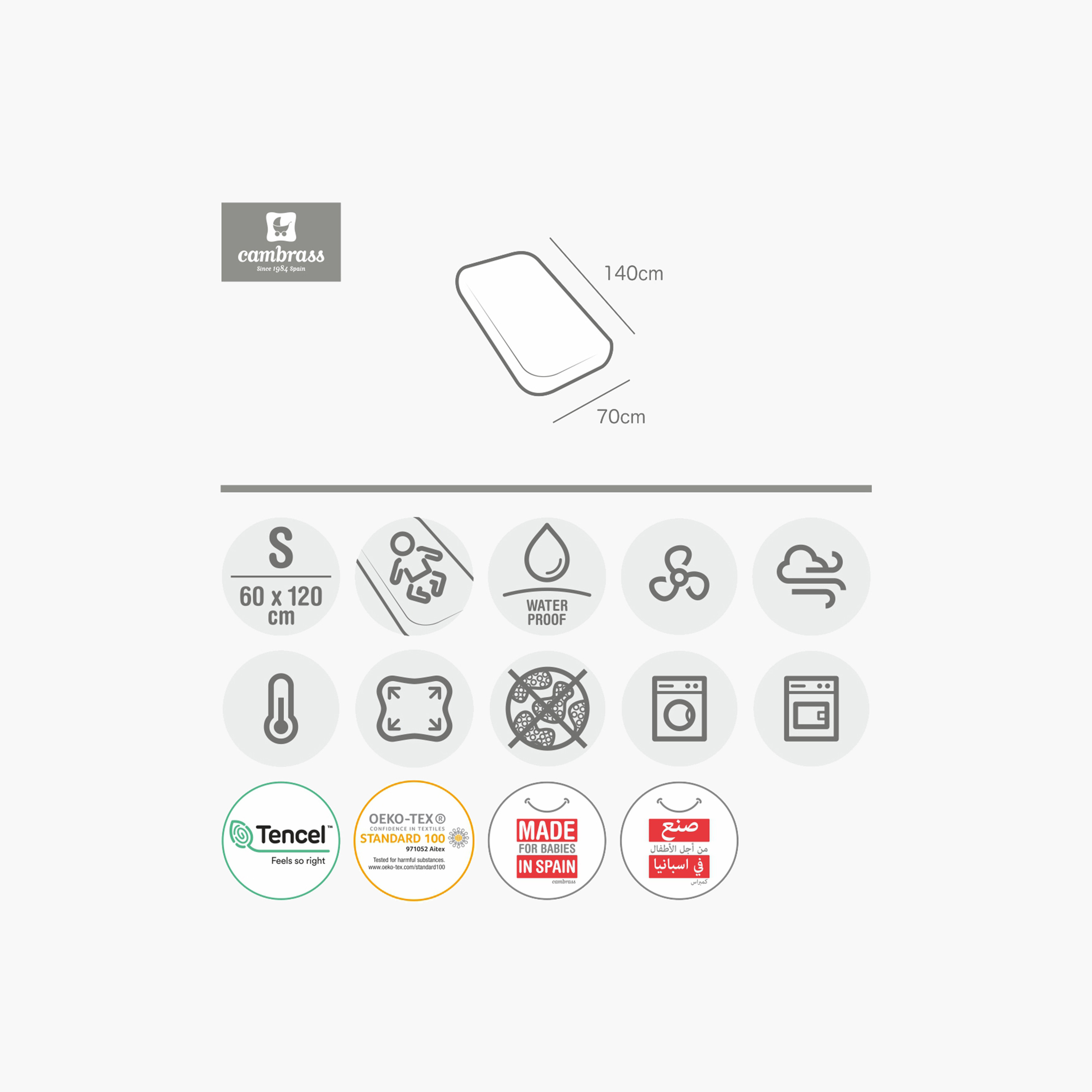 شرشف مطاطي مقاوم للماء من جيجلز-baby-nursery-babybedding-image-4