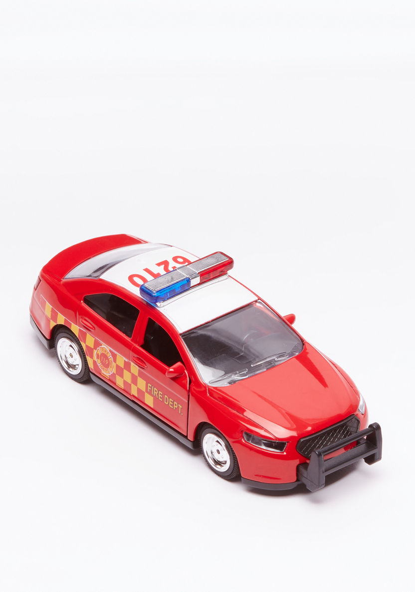 Sedan Die Cast Toy Car with Sound and Light-Scooters and Vehicles-image-0