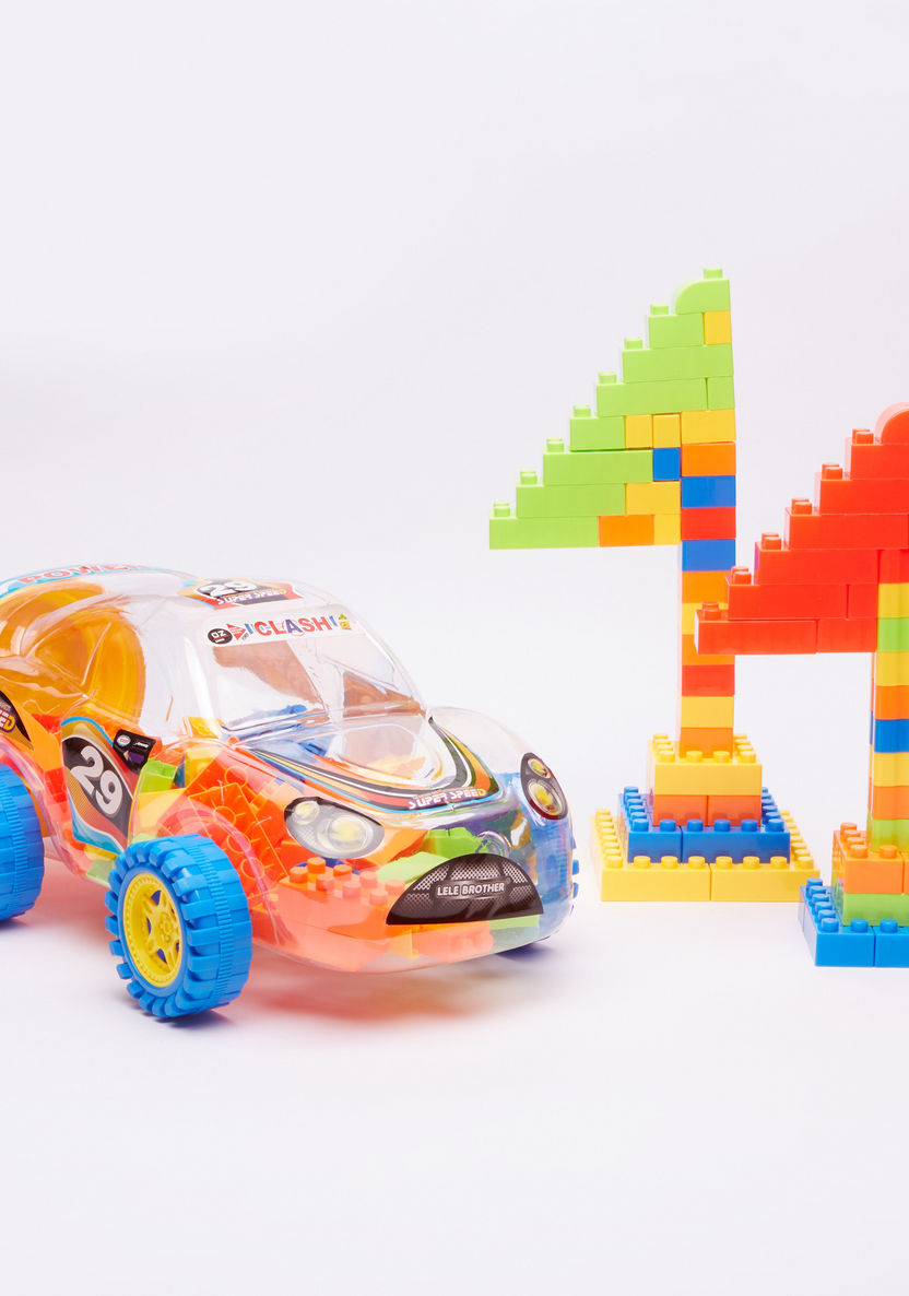 Super Sports Car Building Blocks Playset-Blocks%2C Puzzles and Board Games-image-1
