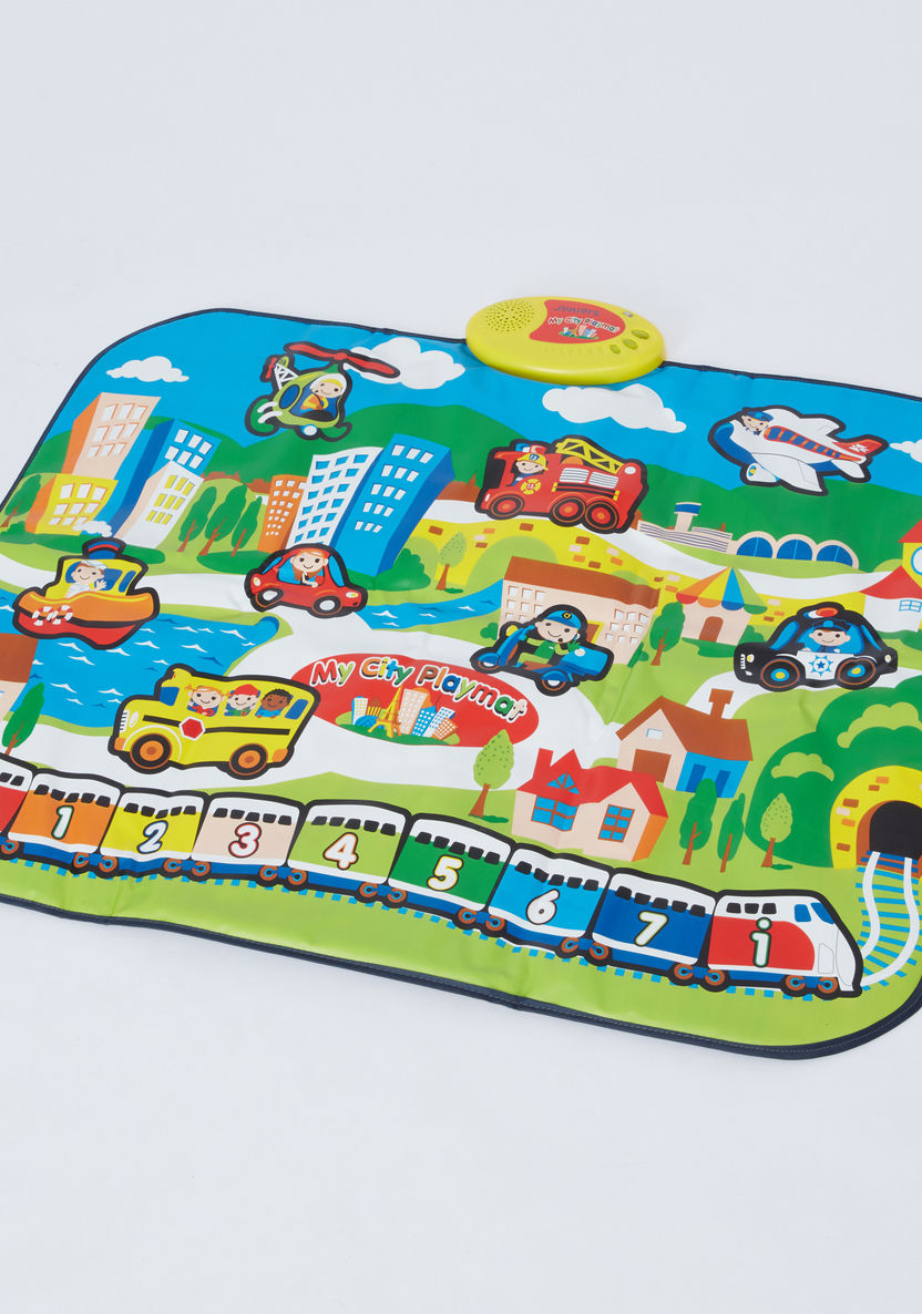 Juniors Printed My City Touch Sensitive Playmat with Sound and Light-Baby and Preschool-image-1