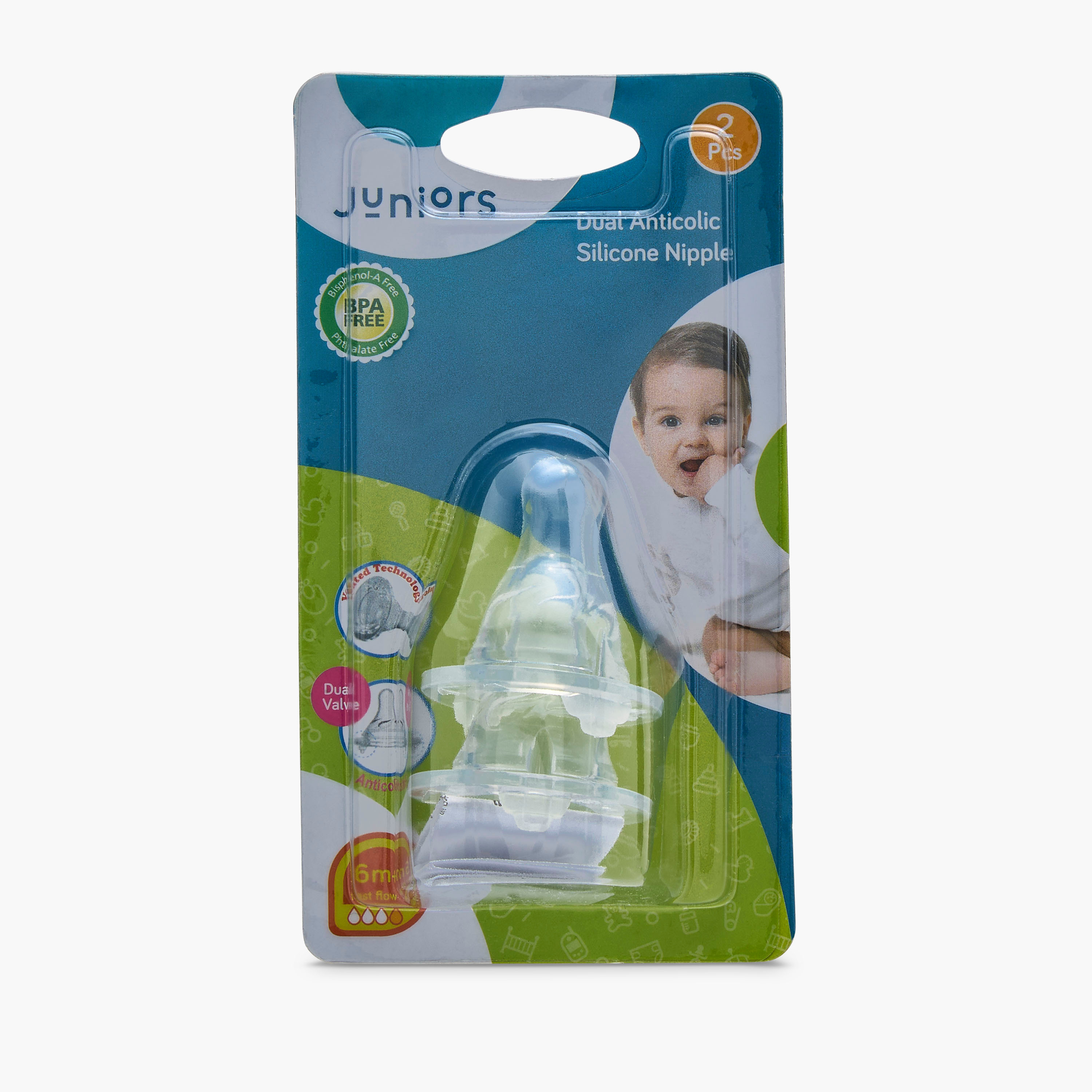 Juniors Anti-Colic Teat - Set of 2-baby-feeding-feedingbottles-bottlesandteats-image-5