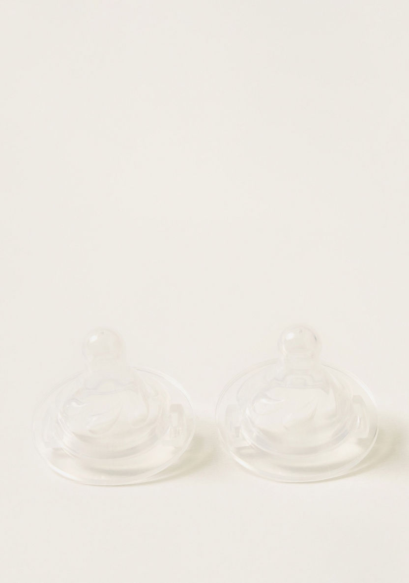 Juniors Dual Anti-Colic Wide Neck Teat - Set of 2-Bottles and Teats-image-0