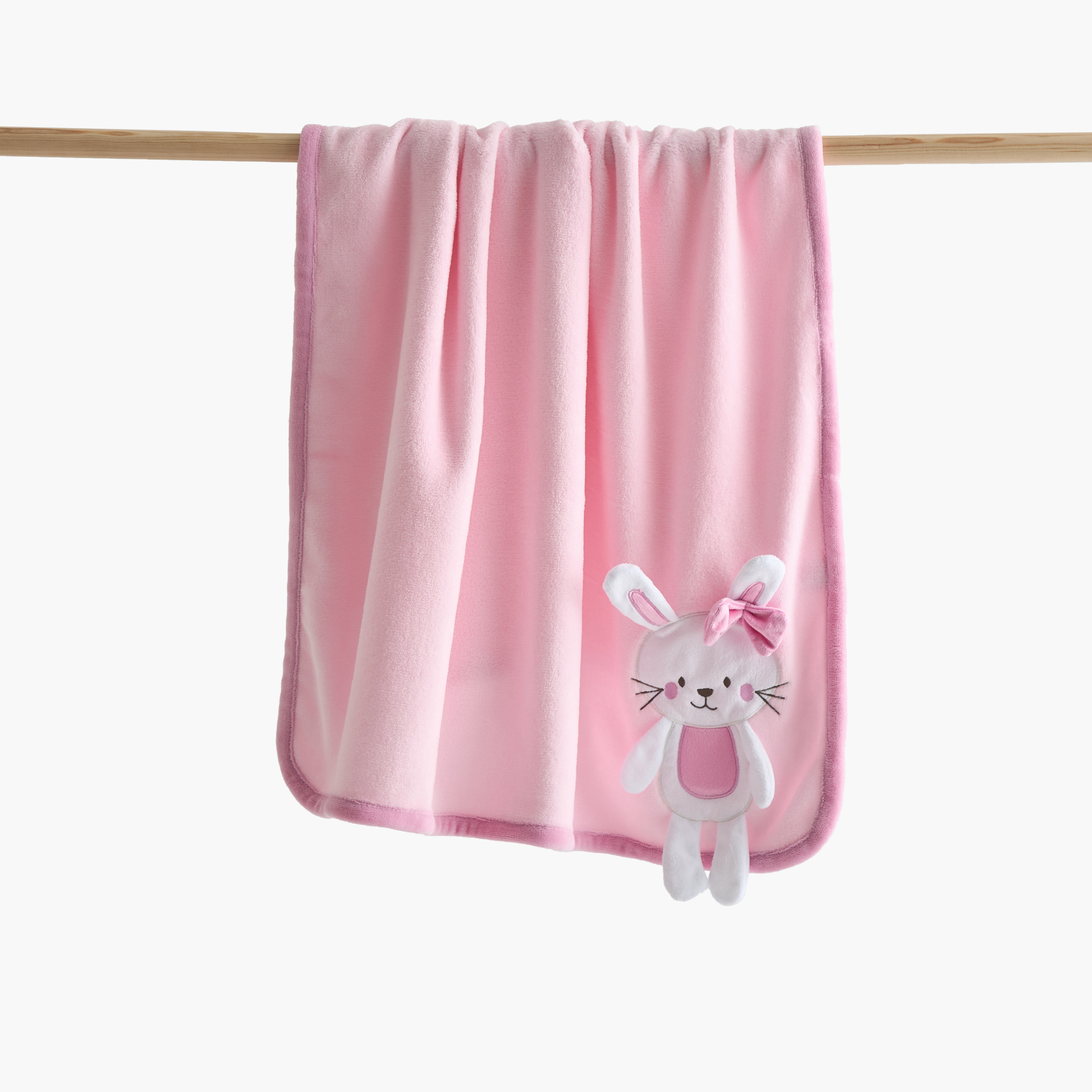 Juniors Coral Fleece Bunny 3D Blanket - 76x102 cms-baby-nursery-blanketsandswaddles-blanketsandquilts-image-1