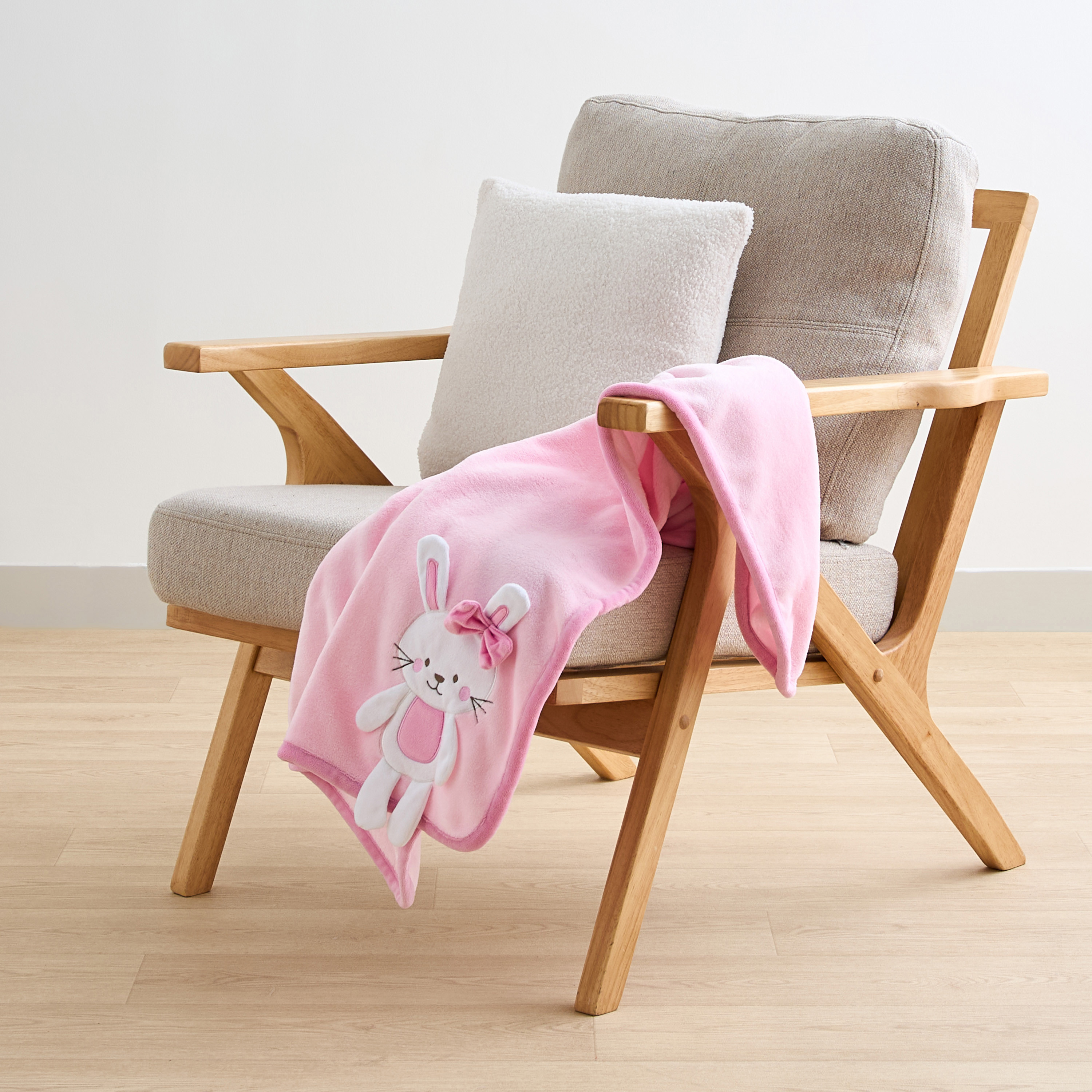 Juniors Coral Fleece Bunny 3D Blanket - 76x102 cms-baby-nursery-blanketsandswaddles-blanketsandquilts-image-2