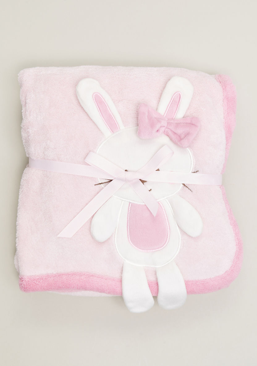 Juniors Coral Fleece Bunny 3D Blanket - 76x102 cms-Blankets and Throws-image-1
