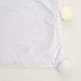 Juniors Suede Pom-Pom Detail Plush Blanket - 76x102 cms-Blankets and Throws-thumbnail-3