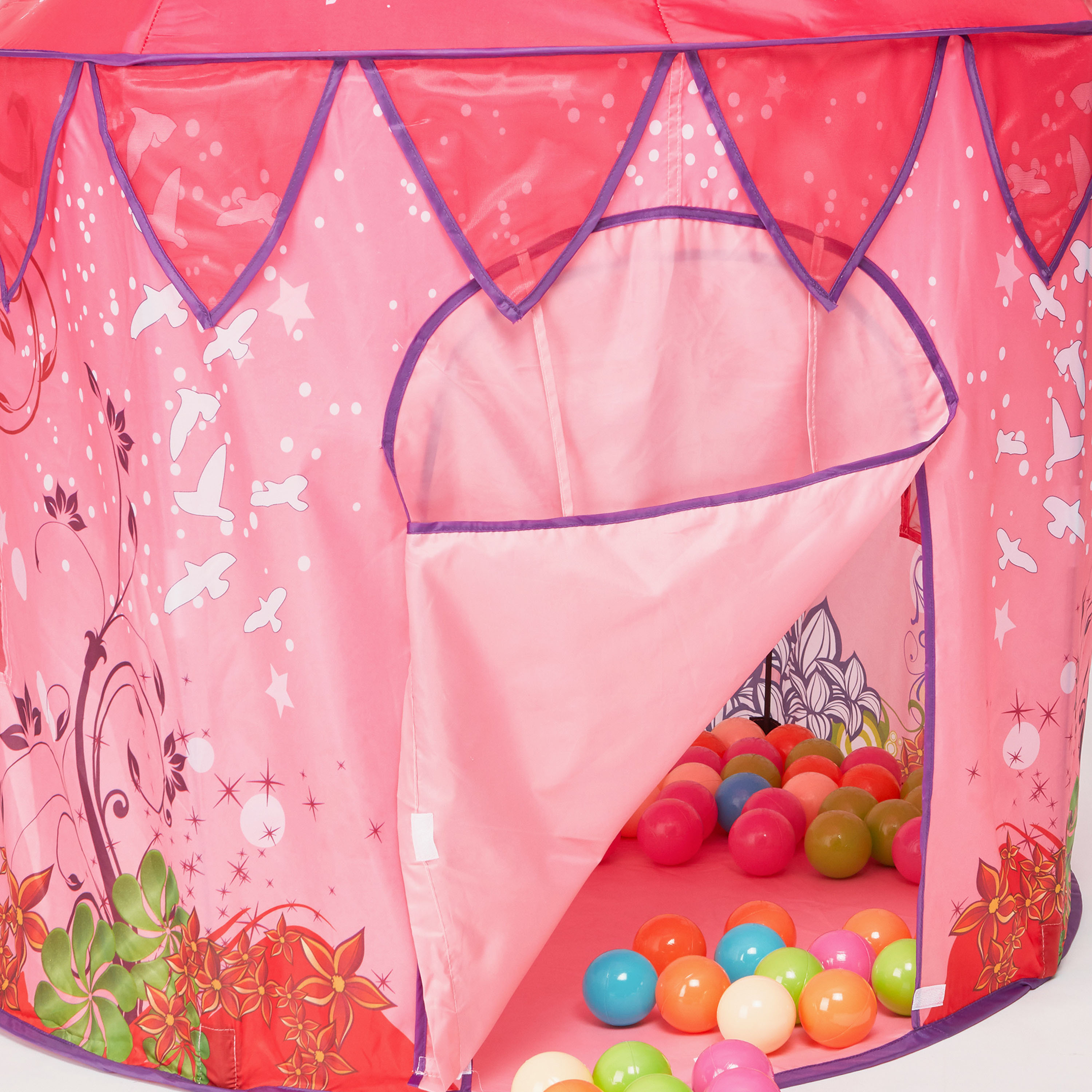خيمة لعب بطبعات برنسيس مع 100 كرة من جونيورز-toys-outdoor-playhousesandplayards-image-5