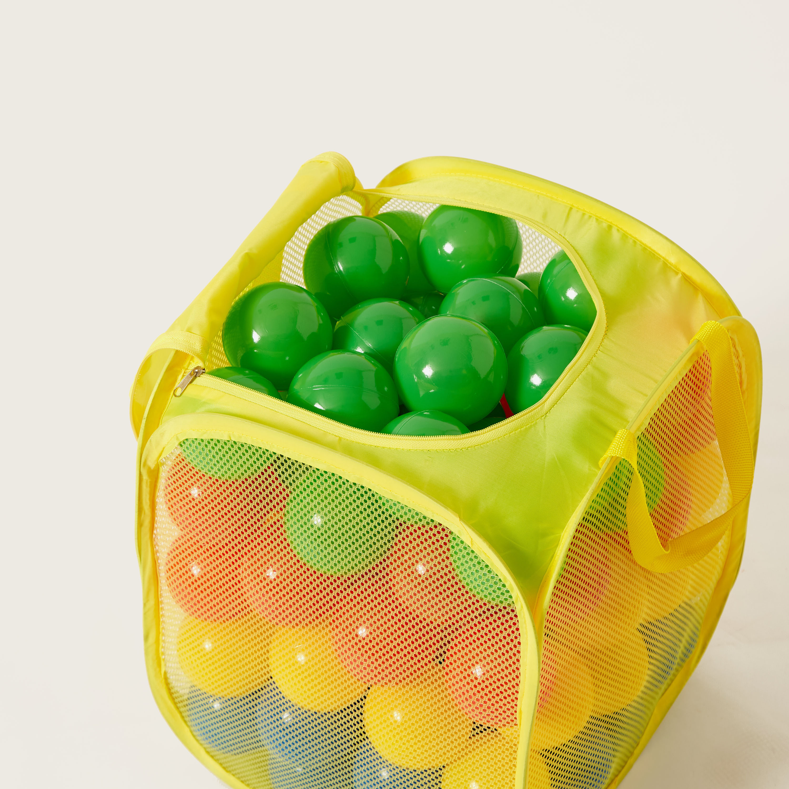 Juniors Mesh Hamper with 100 Balls-toys-outdoor-sports-image-3