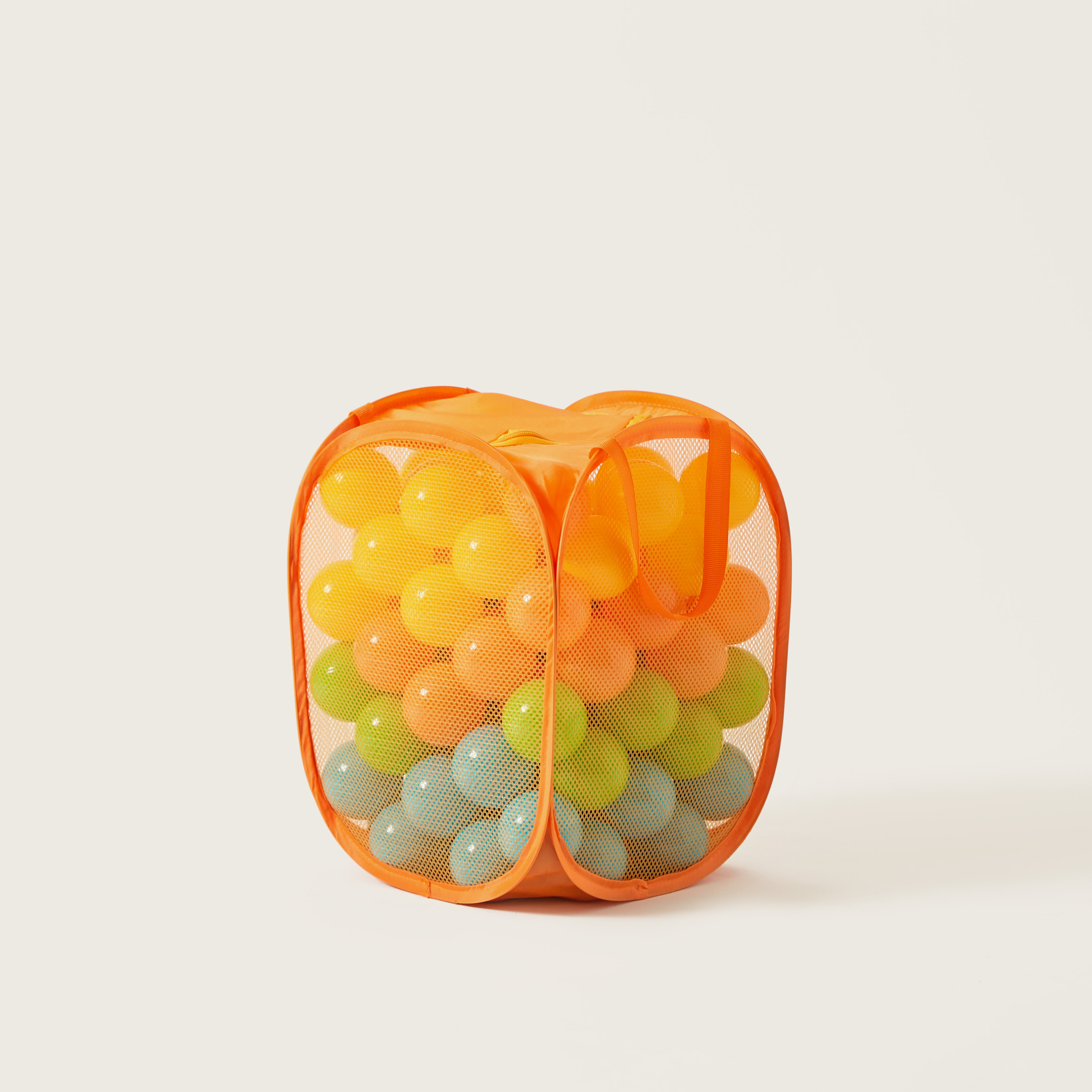 Juniors Mesh Hamper with 100 Balls-toys-outdoor-sports-image-2