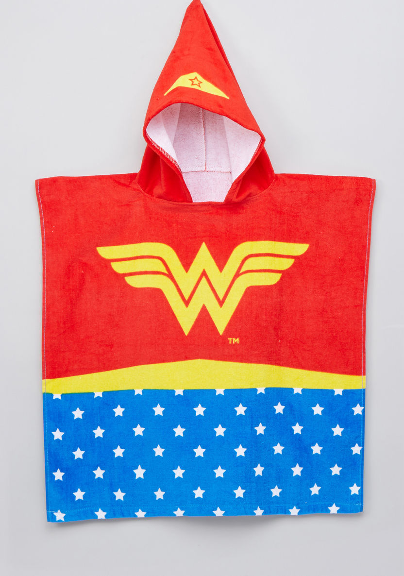 Wonder Woman Printed Poncho Towel with Hood-Towels and Flannels-image-2