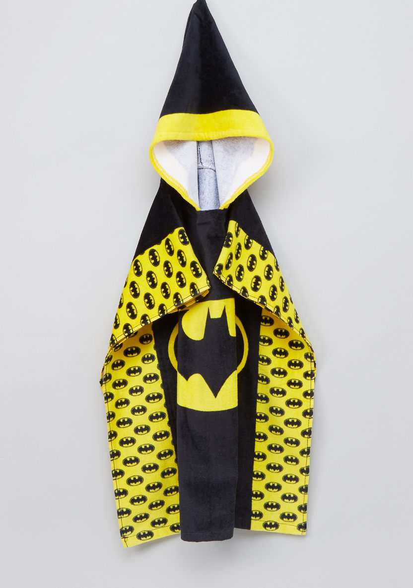 Batman Printed Poncho Towel with Hood-Towels and Flannels-image-0