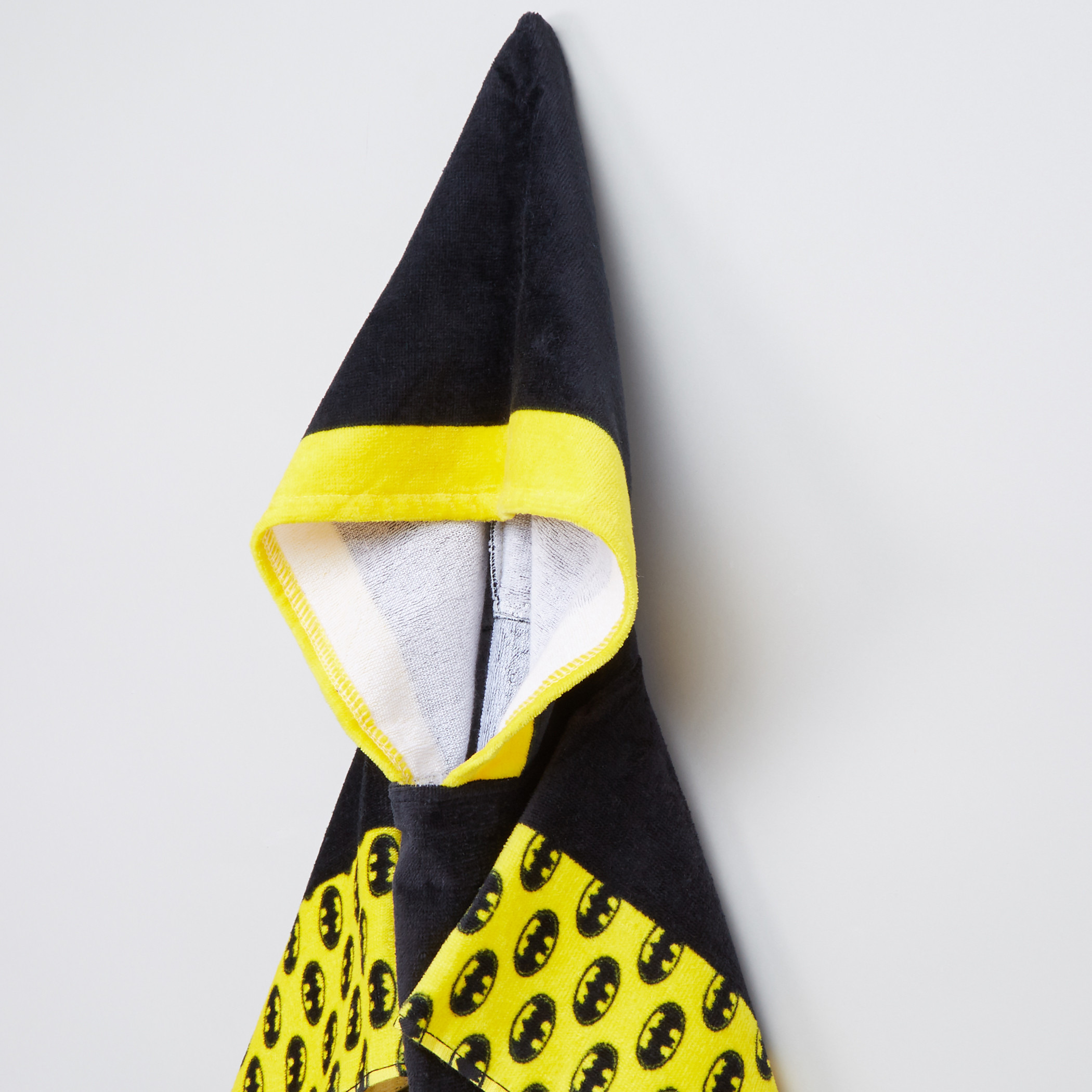 Batman Printed Poncho Towel with Hood-baby-bathandcare-towels-image-2