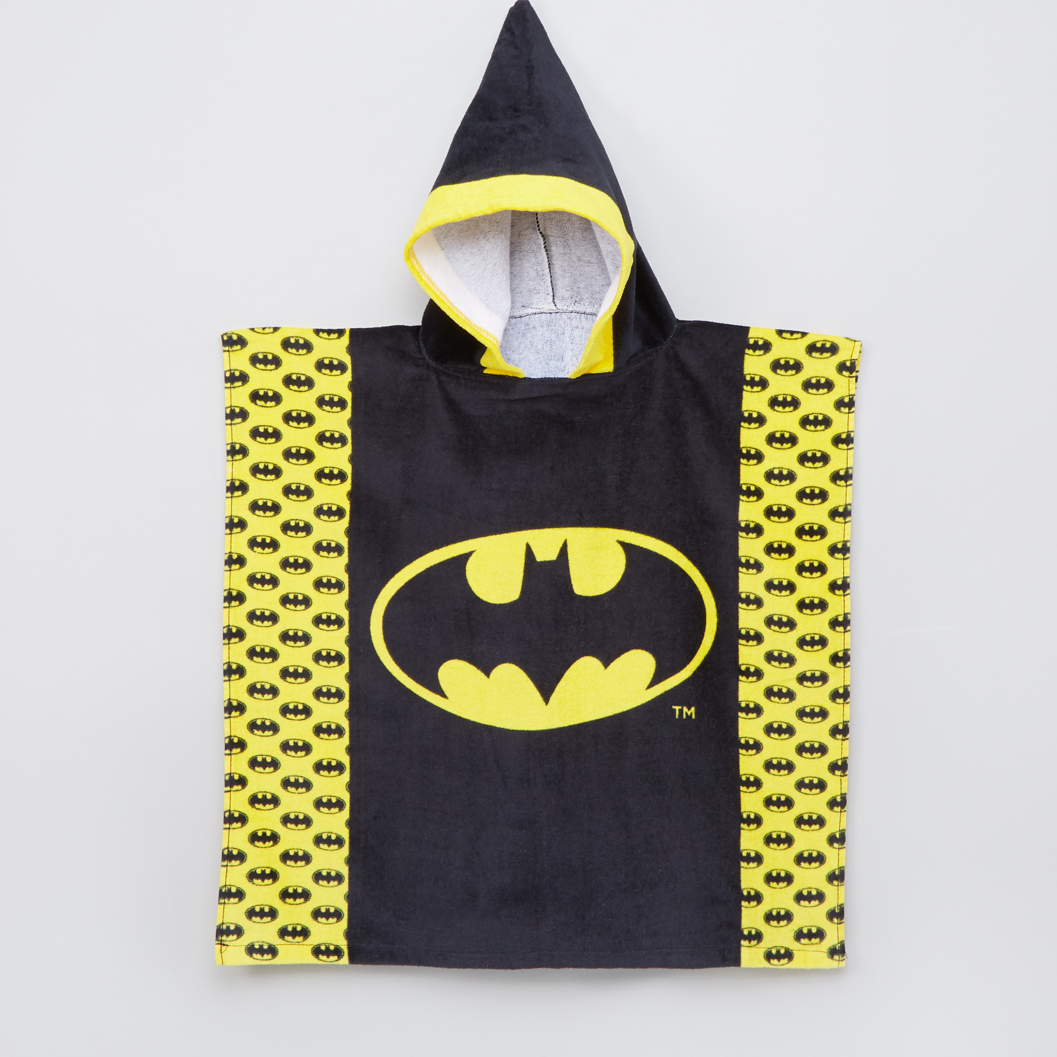 Batman Printed Poncho Towel with Hood-baby-bathandcare-towels-image-3
