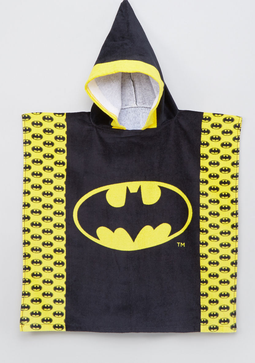 Batman Printed Poncho Towel with Hood-Towels and Flannels-image-2