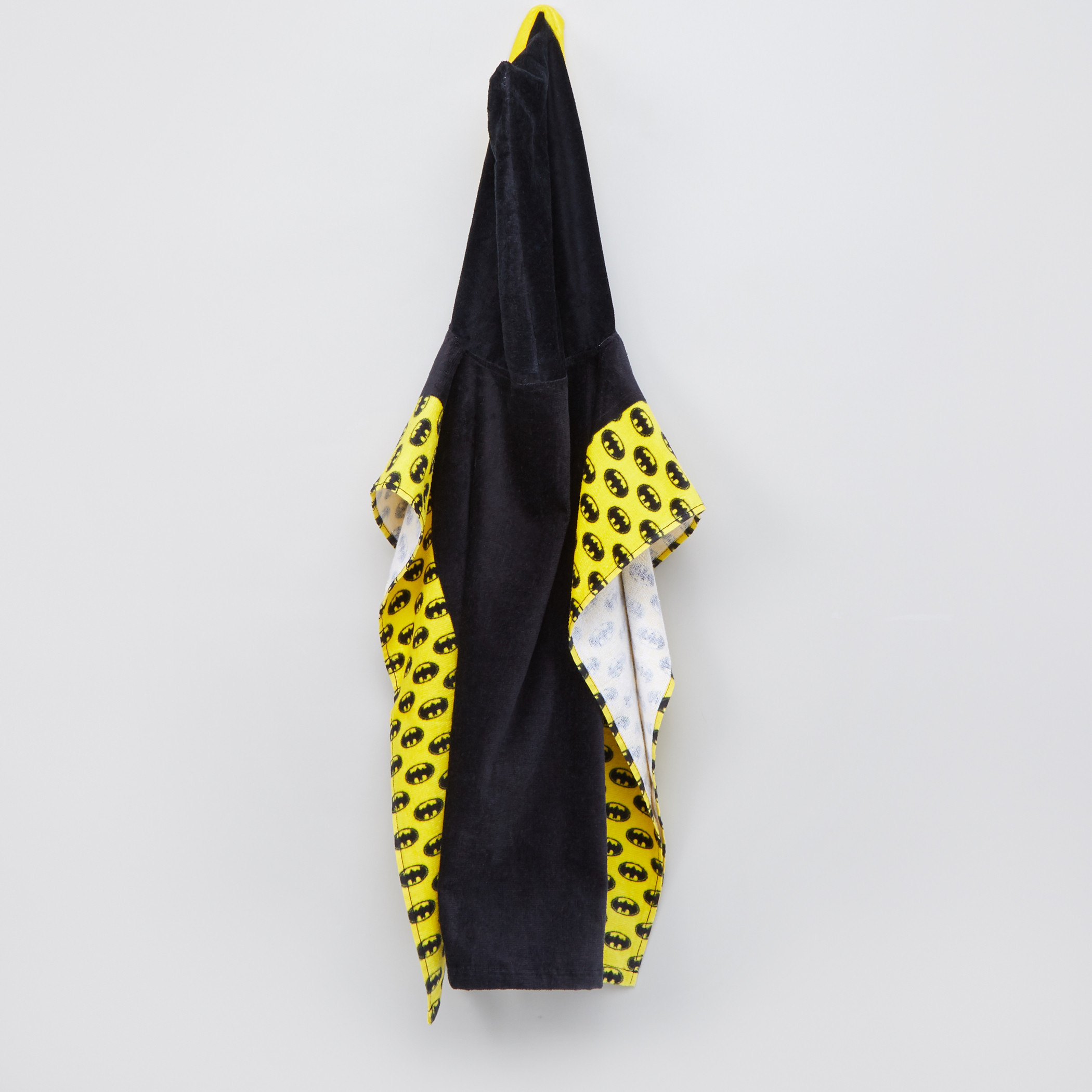 Batman Printed Poncho Towel with Hood-baby-bathandcare-towels-image-4