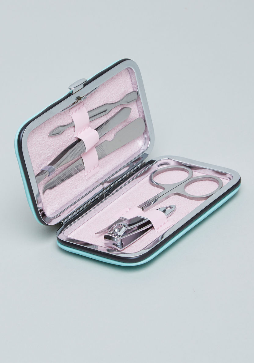 Printed 5-Piece Manicure Set with Hard Case-Grooming-image-0