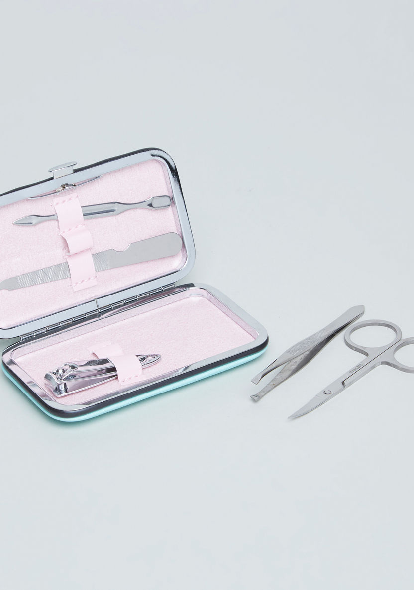 Printed 5-Piece Manicure Set with Hard Case-Grooming-image-2