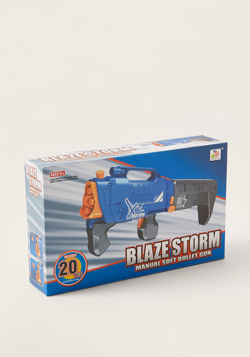 Blaze Storm Manual Soft Dart Gun with 20-Piece Dart Bullets-Gifts-image-5