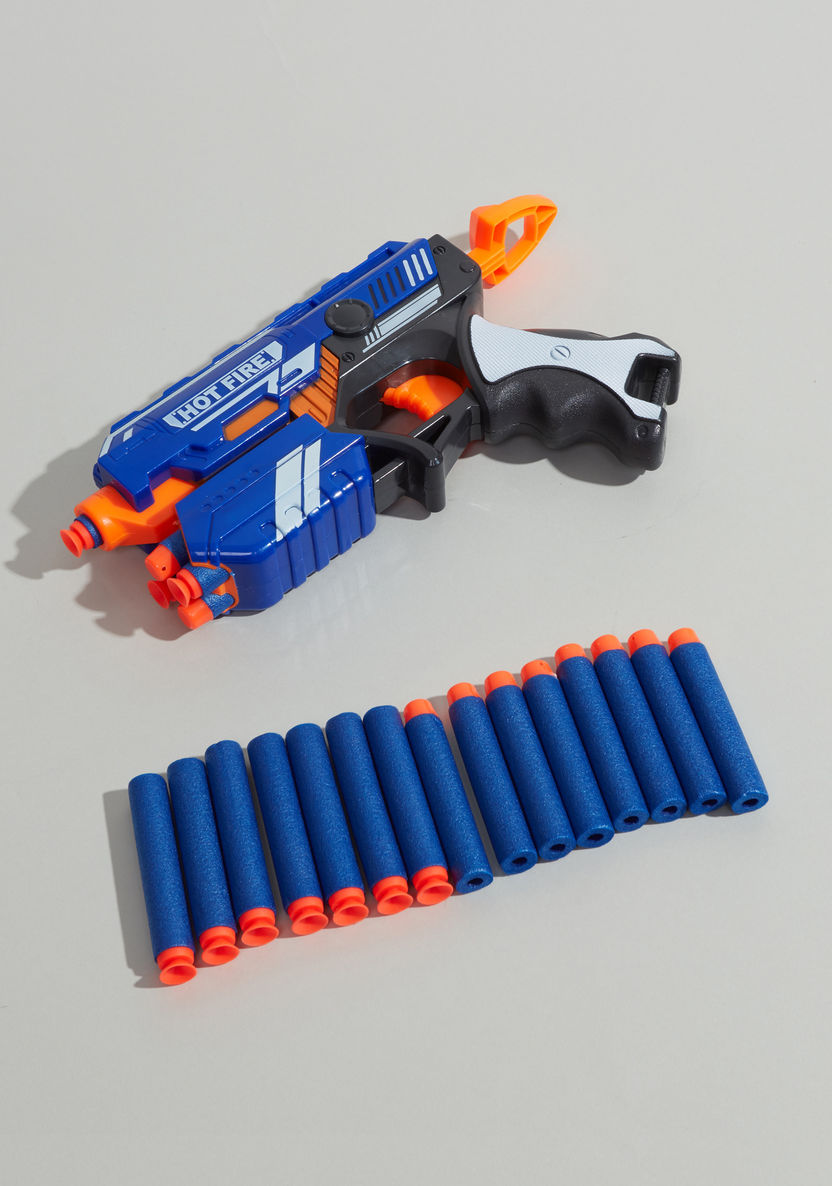 Blaze Storm Manual Operation Soft Dart Gun with 10-Piece Dart Bullets-Action Figures and Playsets-image-1