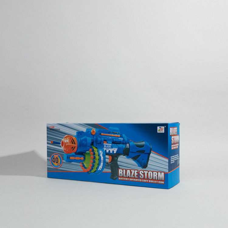 Blaze Storm Battery Operated Soft Dart Gun with 40-Piece Dart Bullets