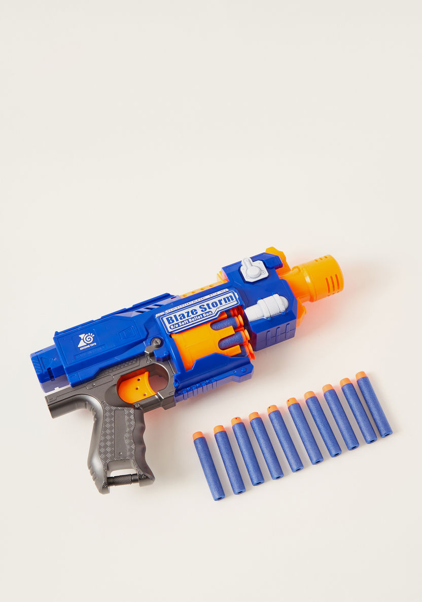 Blaze Storm Battery Operated Soft Dart Gun with 40-Piece Dart Bullets-Action Figures and Playsets-image-0