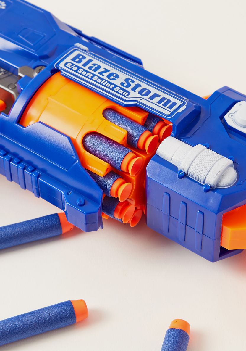 Blaze Storm Battery Operated Soft Dart Gun with 40-Piece Dart Bullets-Action Figures and Playsets-image-1