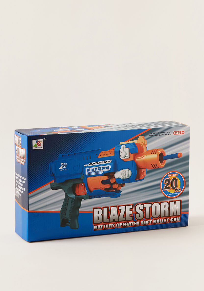 Blaze Storm Battery Operated Soft Dart Gun with 40-Piece Dart Bullets-Action Figures and Playsets-image-3