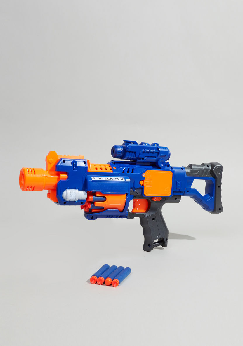 Blaze Storm Battery Operated Soft Dart Gun with 20-Piece Dart Bullets-Action Figures and Playsets-image-1