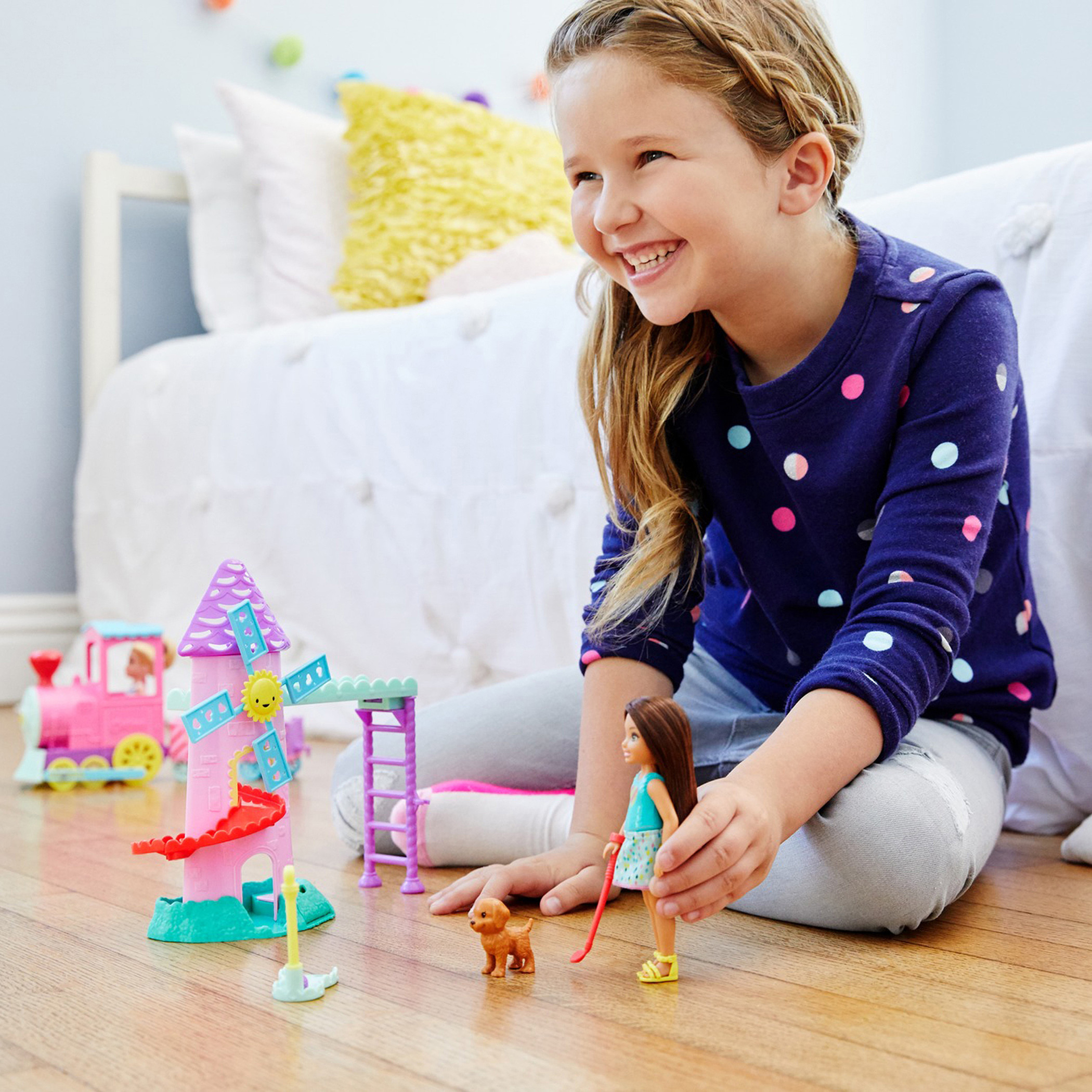 طقم أكسسوارات حيوان عائلة تشيلسي الأليف من باربي.-toys-dollsandplaysets-dollplaysets-image-3