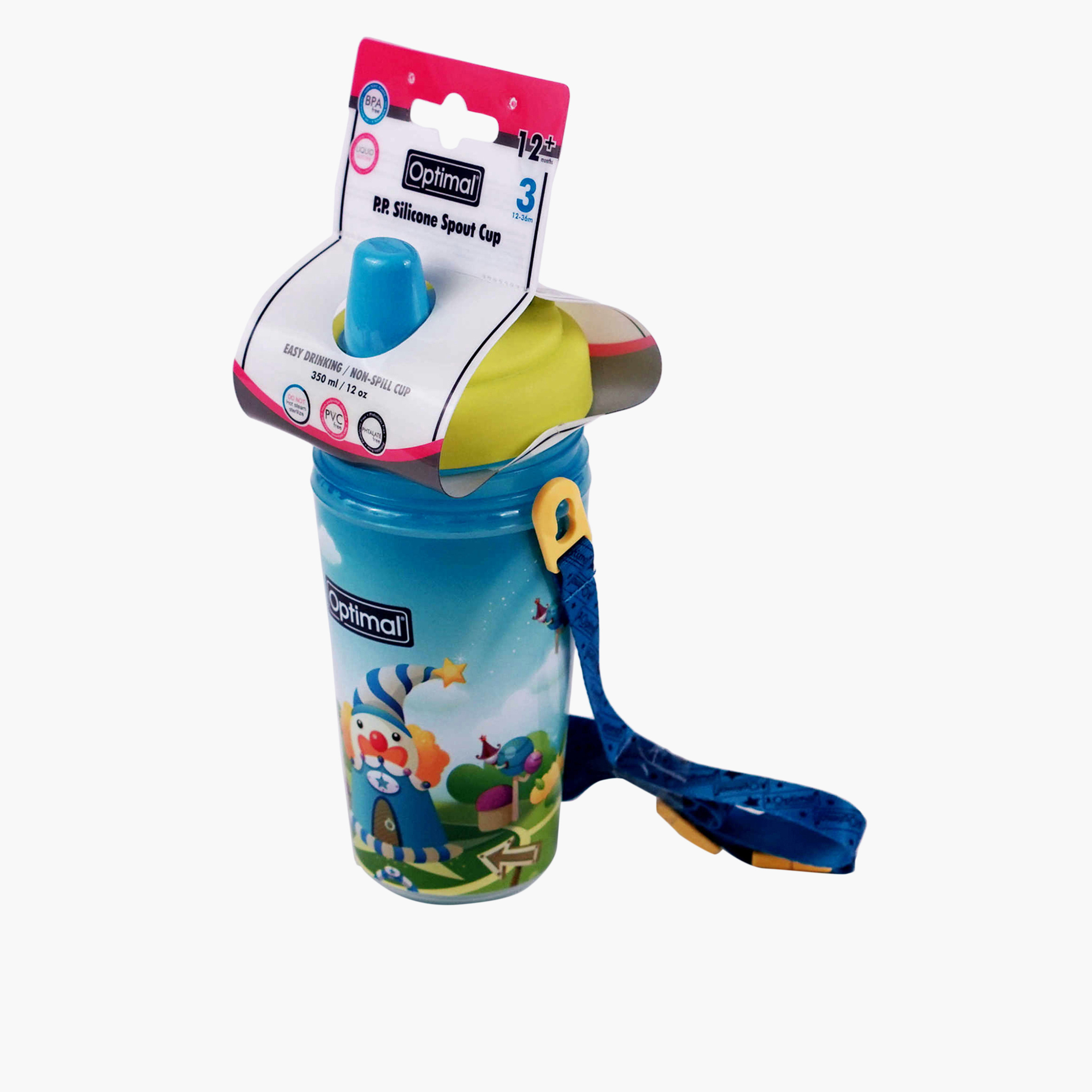 Optimal Printed Spout Cup with Strap - 350 ml-baby-feeding-mealtimeessentials-image-2