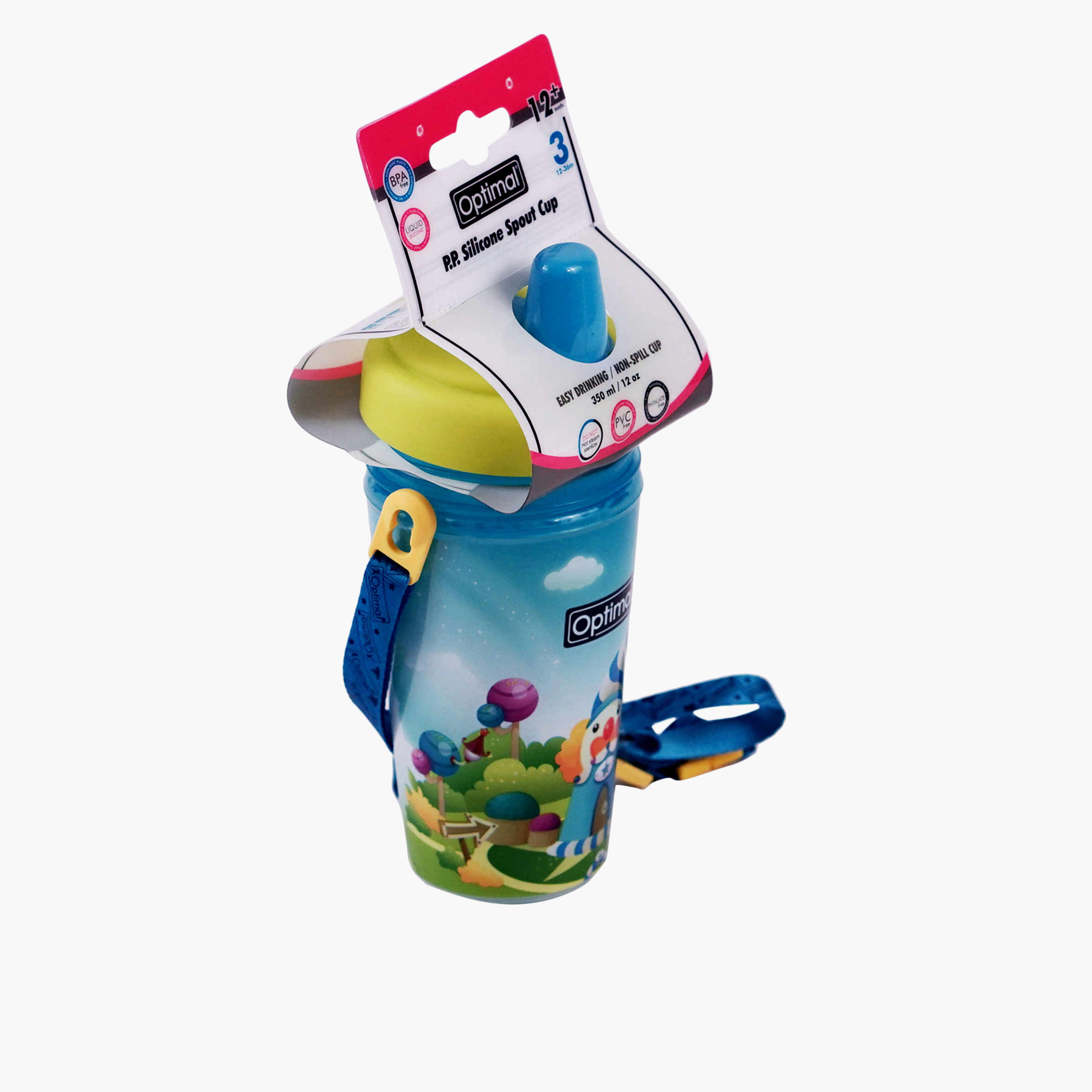 Optimal Printed Spout Cup with Strap - 350 ml-baby-feeding-mealtimeessentials-image-3