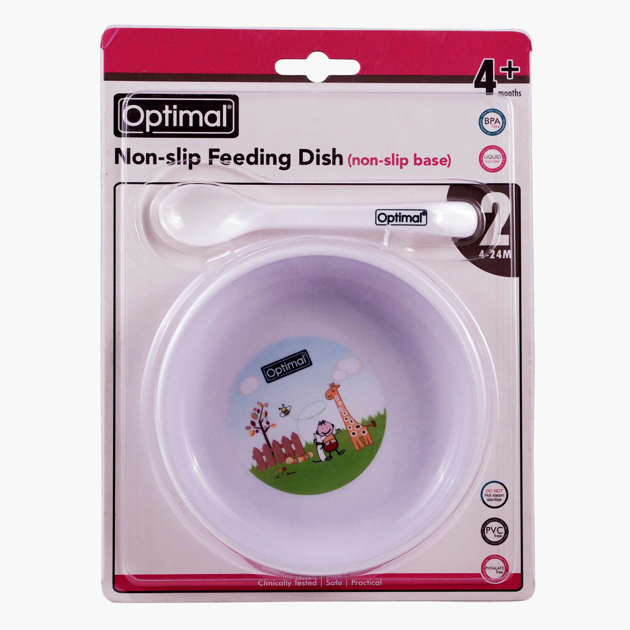 Optimal Printed Non-Slip Feeding Dish with Spoon-baby-feeding-mealtimeessentials-image-2