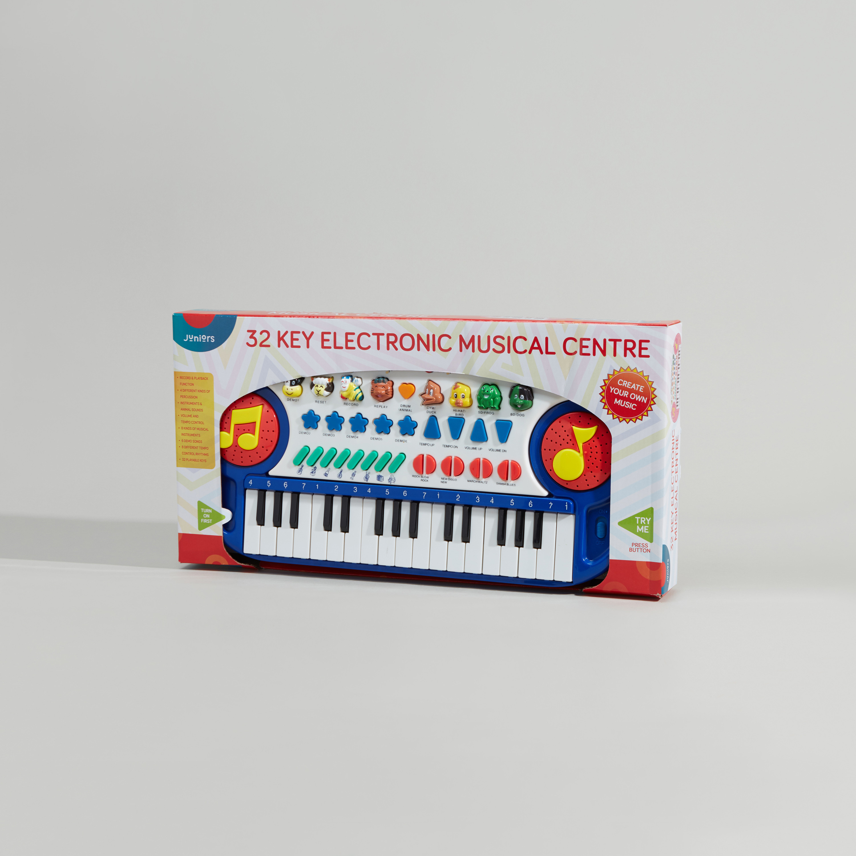 Juniors 32 Key Electronic Musical Centre Keyboard-toys-babyandtoddlertoys-lightsandmusicaltoys-image-1