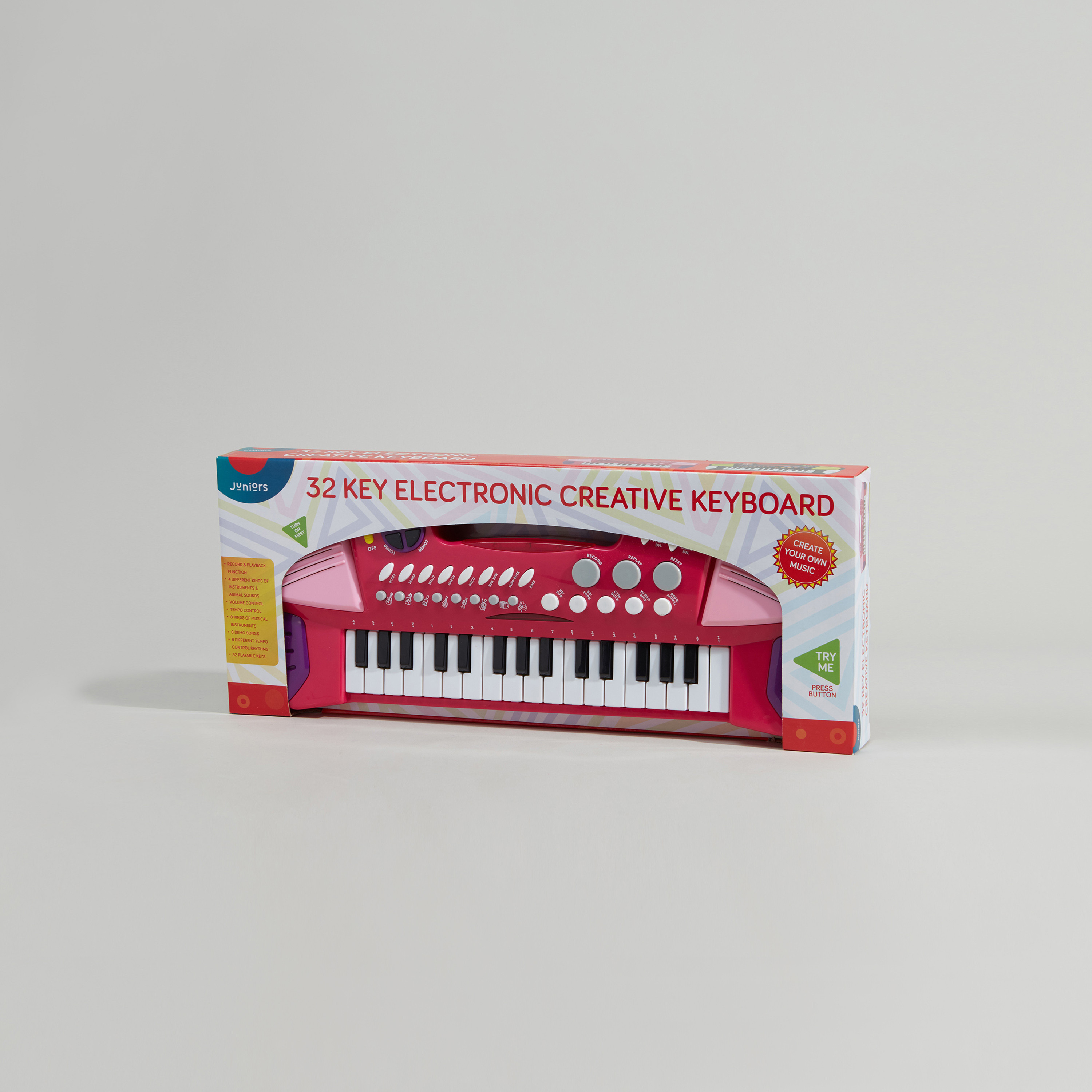 Juniors 32 Key Electronic Creative Keyboard-toys-babyandtoddlertoys-lightsandmusicaltoys-image-1