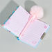 Flamingo Printed Mini Lock Diary with Pom-Pom Detail Pen-Accessories-thumbnail-1