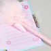 Flamingo Printed Mini Lock Diary with Pom-Pom Detail Pen-Accessories-thumbnail-2