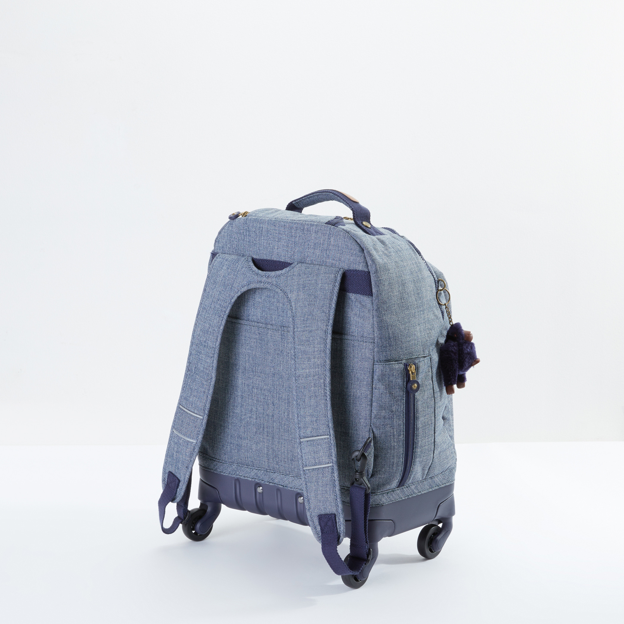 Buy Kipling Textured Trolley Backpack with Zip Closure Online for Kids Centrepoint Bahrain