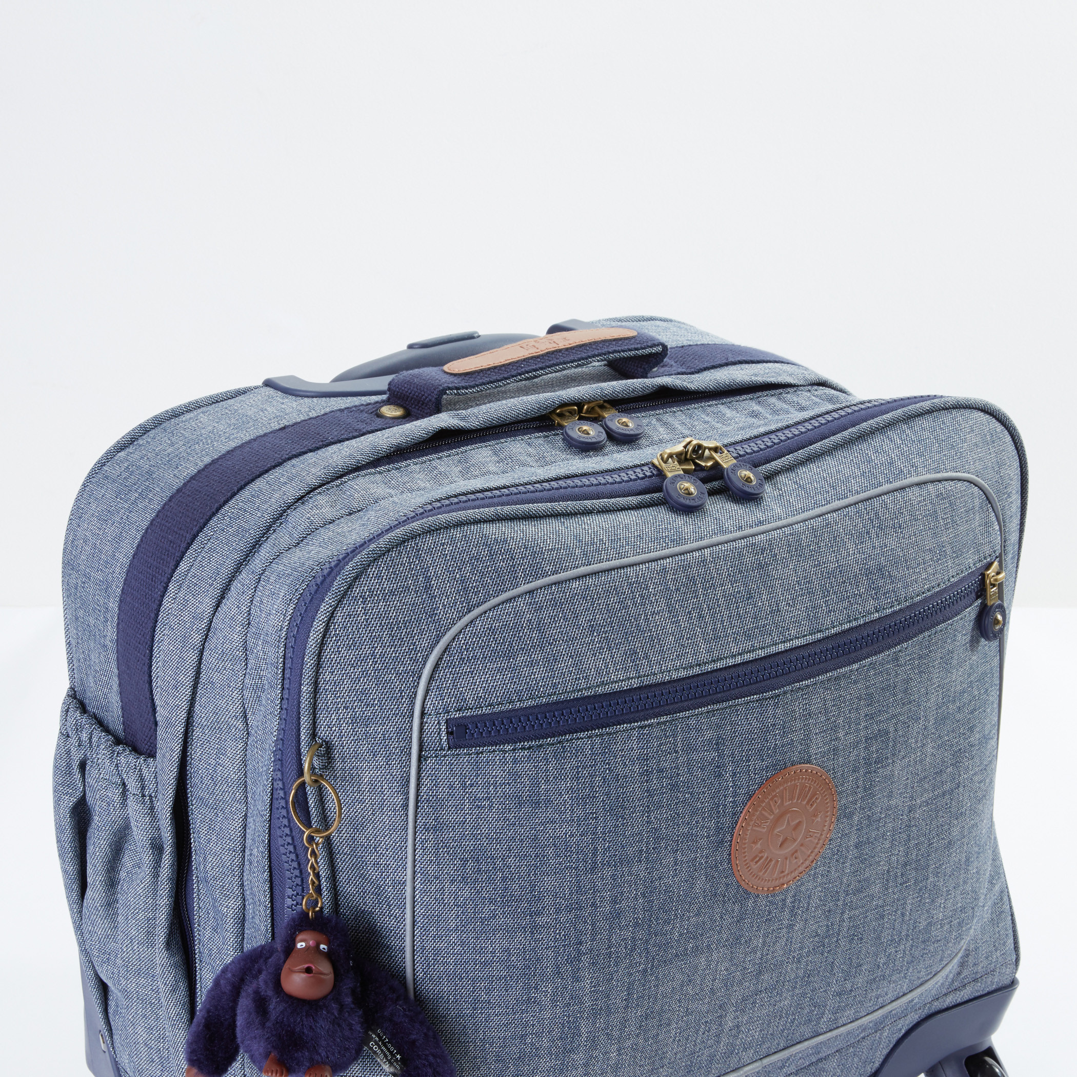 حقيبة ترولي بسحاب إغلاق وطبعات من كيبلينج-school-bagsandbackpacks-trolleybags-image-4