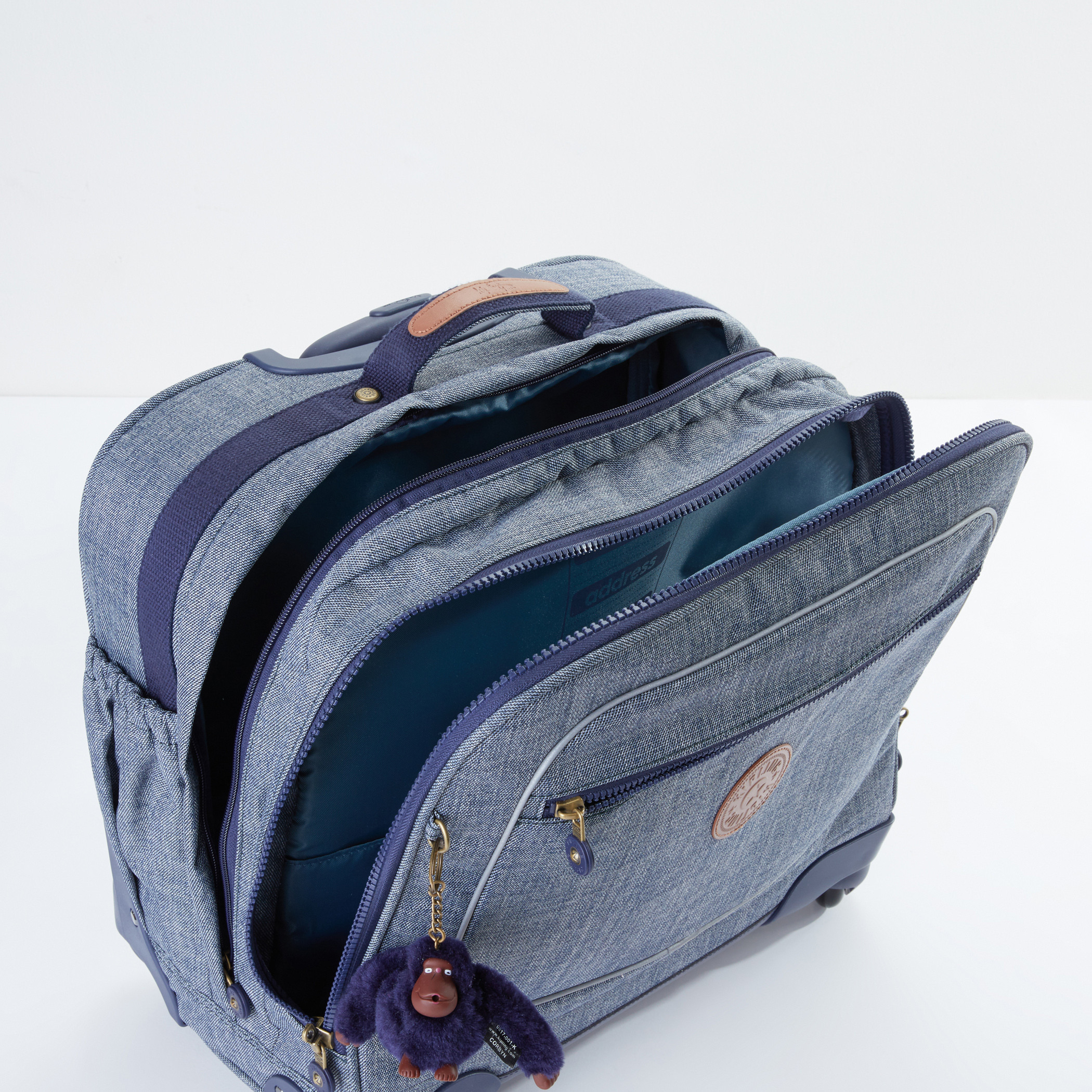 حقيبة ترولي بسحاب إغلاق وطبعات من كيبلينج-school-bagsandbackpacks-trolleybags-image-6