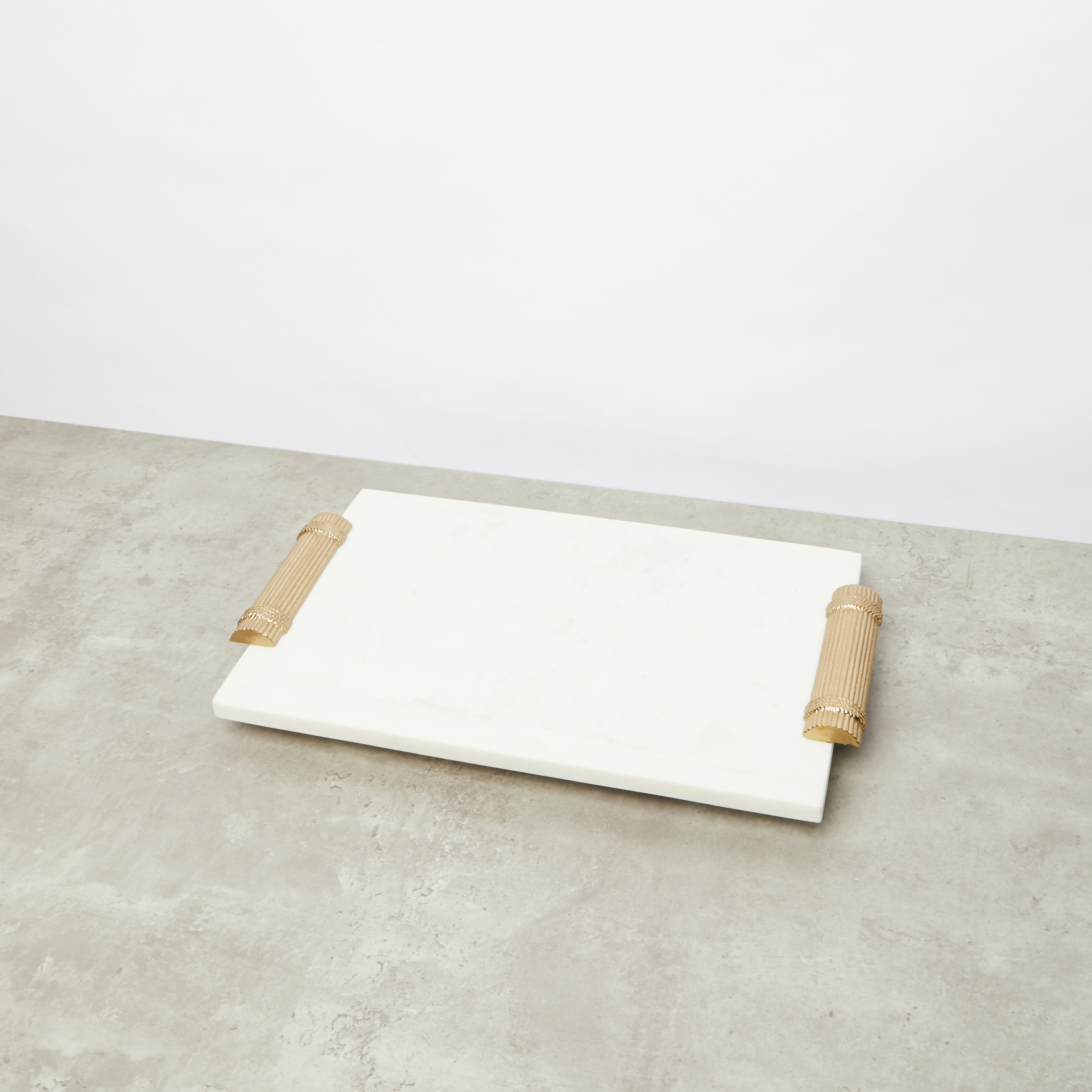 صينية رخام مستطيلة الشكل مع مقابض- 43x25x5 سم-household-dining-serveware-servingtrays-image-2