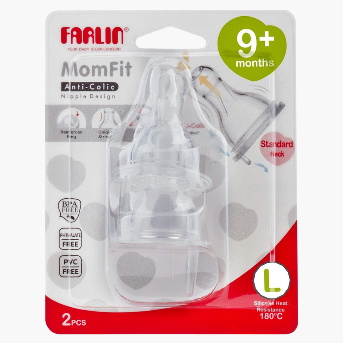 FARLIN MomFit Anti-Colic Teat - Large-baby-feeding-feedingbottles-bottlesandteats-image-1