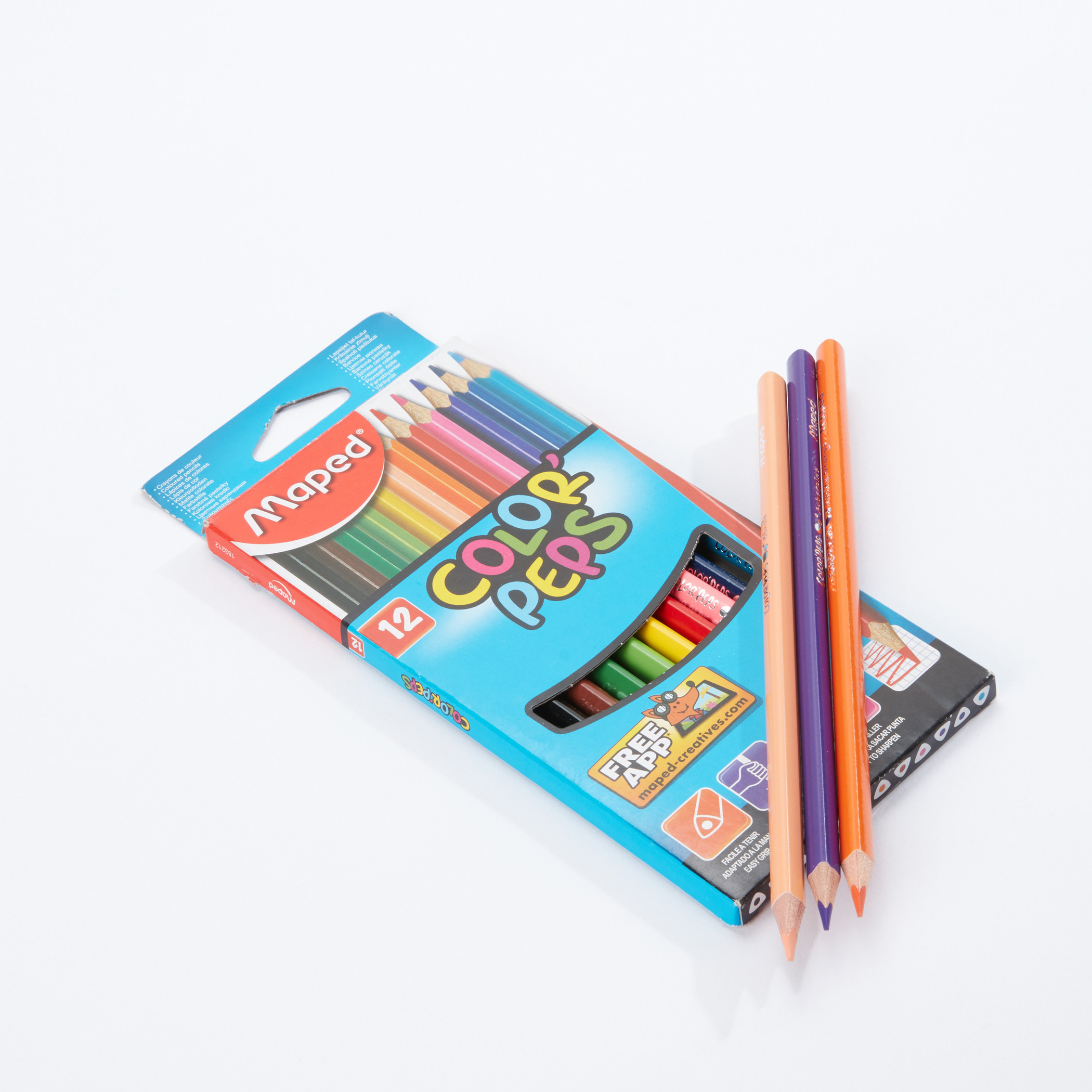 طقم تلوين من 12 قطعة من مابد-school-stationery-pensandpencils-image-2