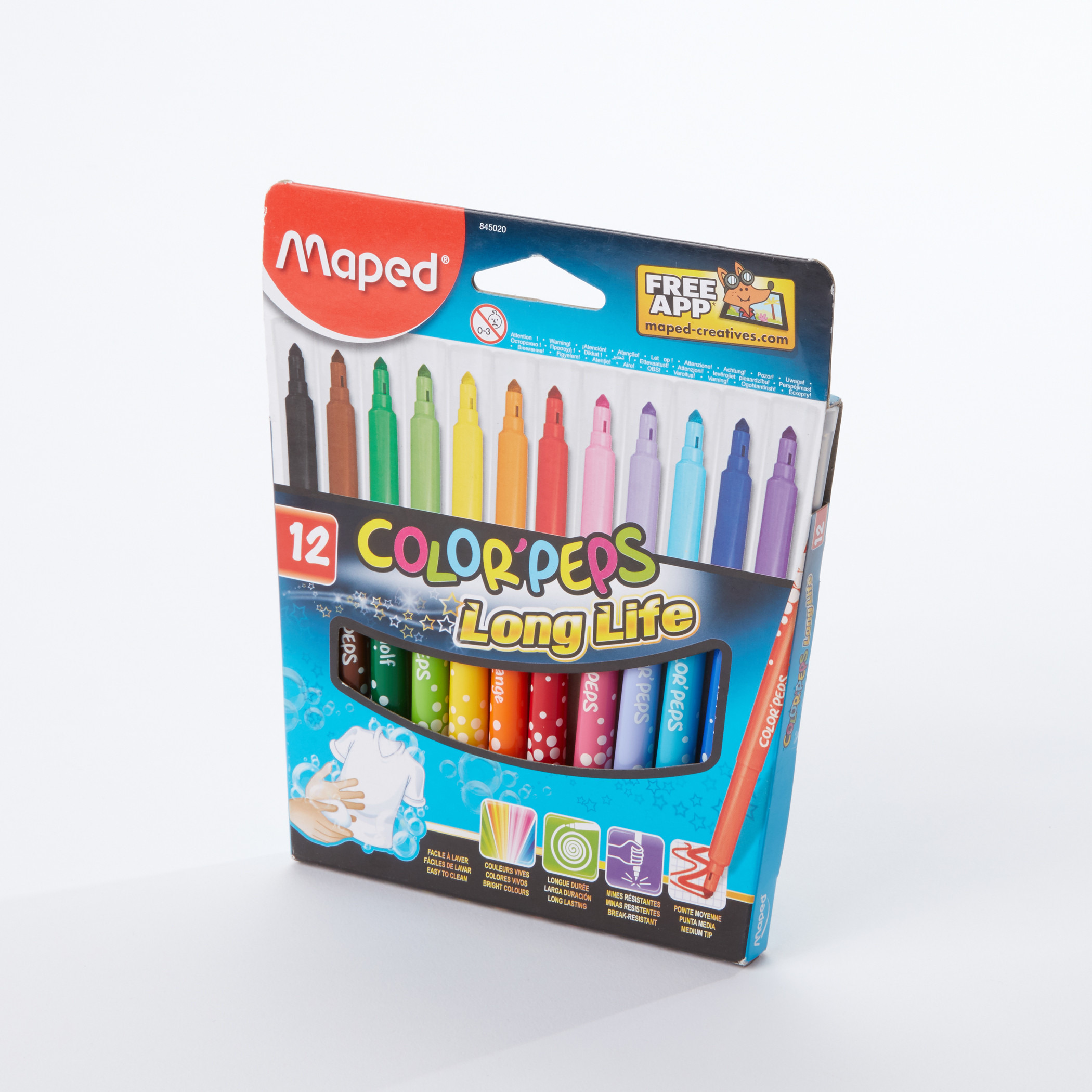 طقم تلوين يدوم طويلًا من 12 قطعة من مابد-school-stationery-pensandpencils-image-1