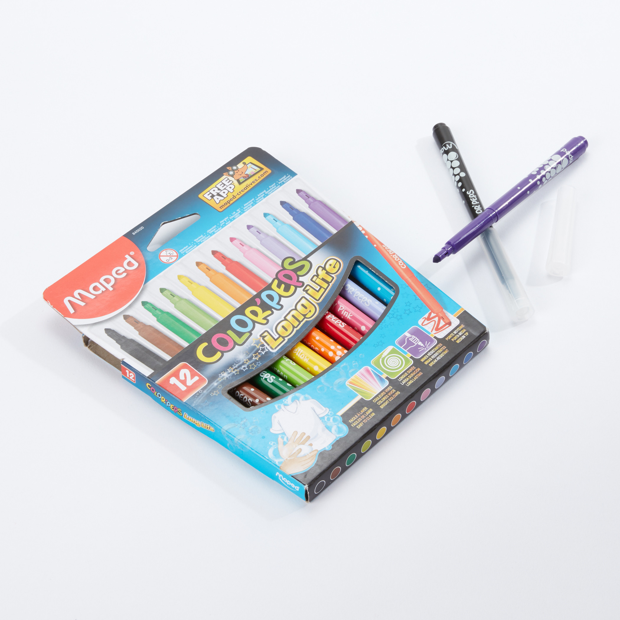 طقم تلوين يدوم طويلًا من 12 قطعة من مابد-school-stationery-pensandpencils-image-2