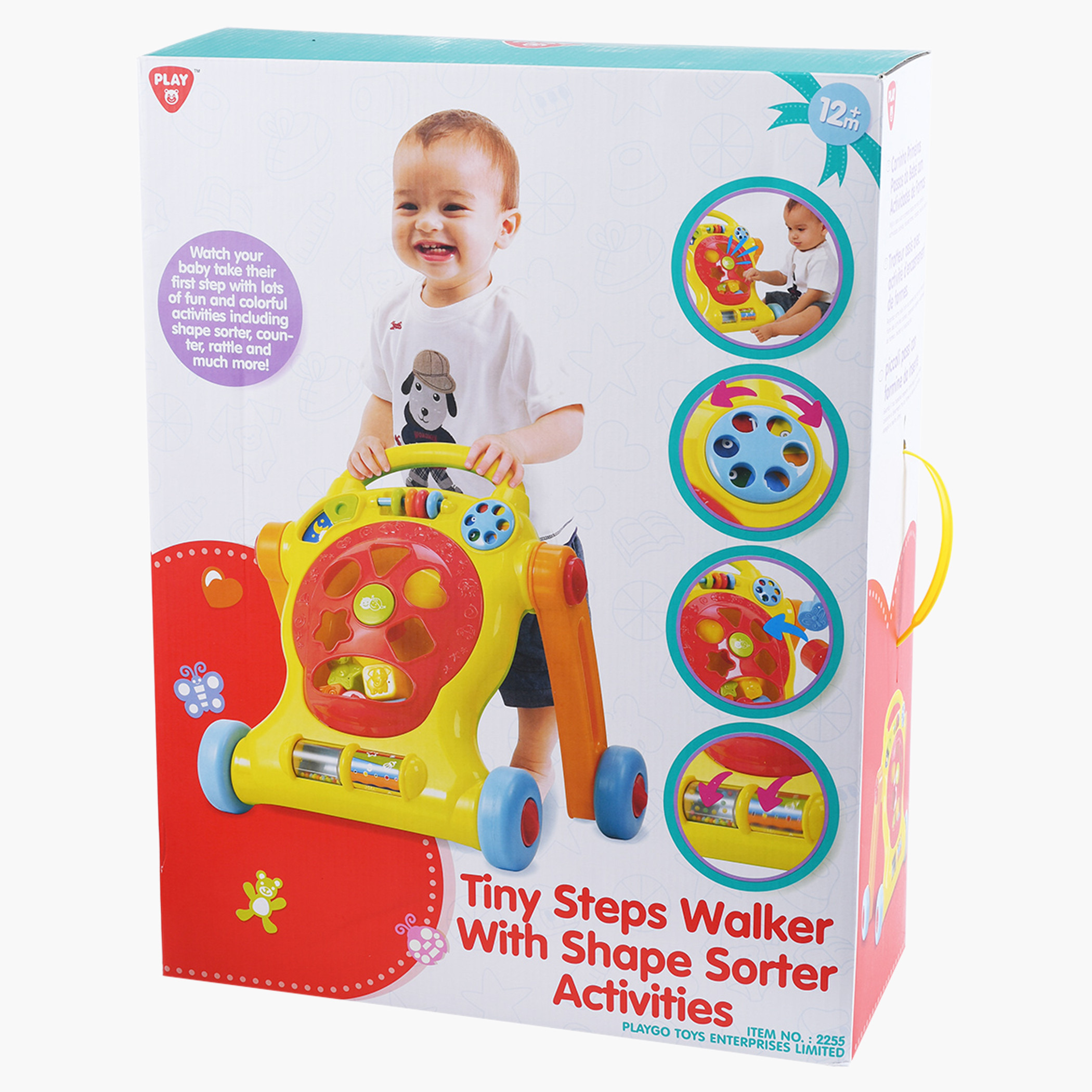 Tiny steps walker store with shape sorter activities