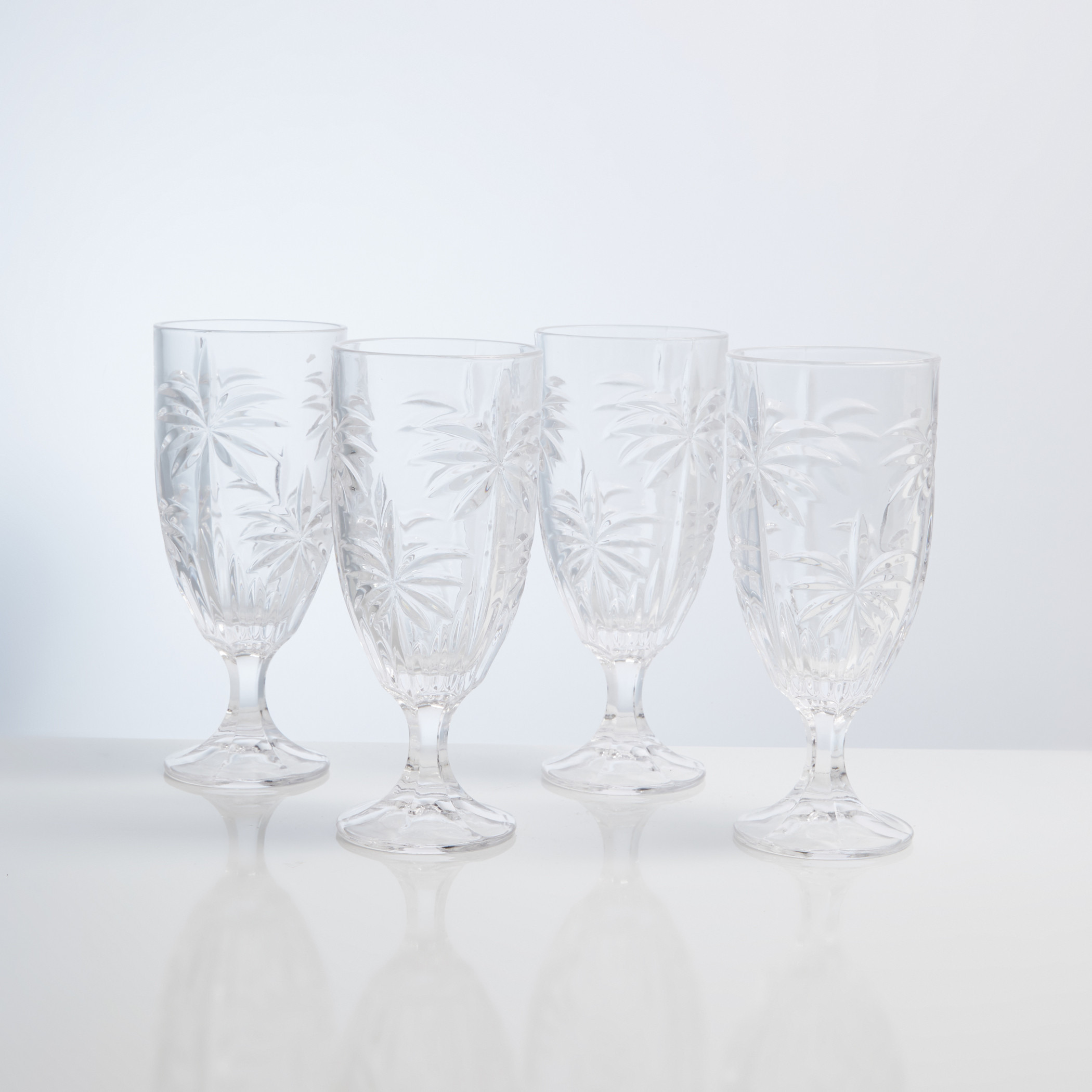 Godinger Palm Iced Tea Glass - Set of 4-household-dining-drinkserveware-bottles-image-1