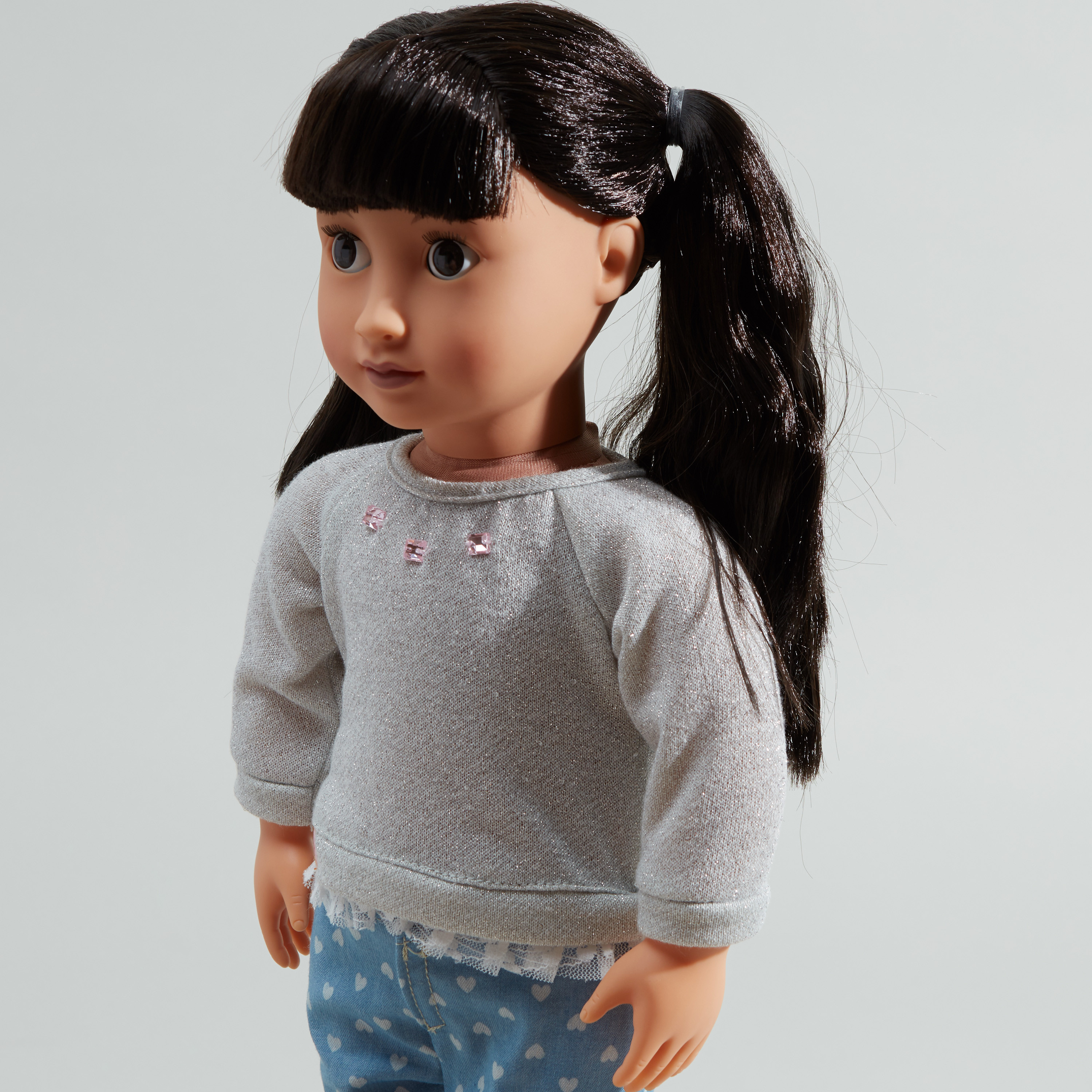 OG May Lee Asian Doll with Printed Jeans