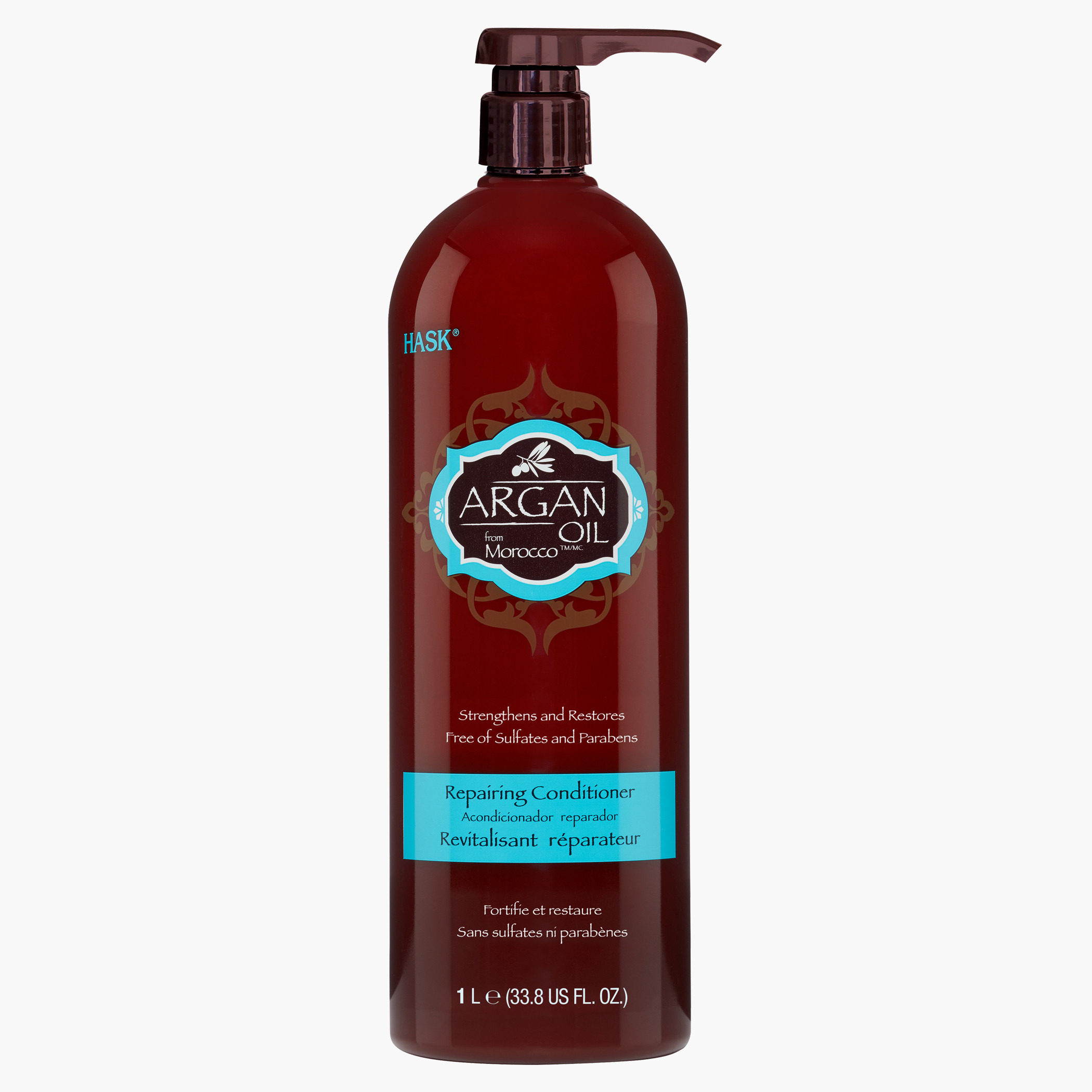 HASK Argan Oil Repairing Conditioner - 1 L-beautyandpersonalcare-hair-haircare-conditioners-image-1
